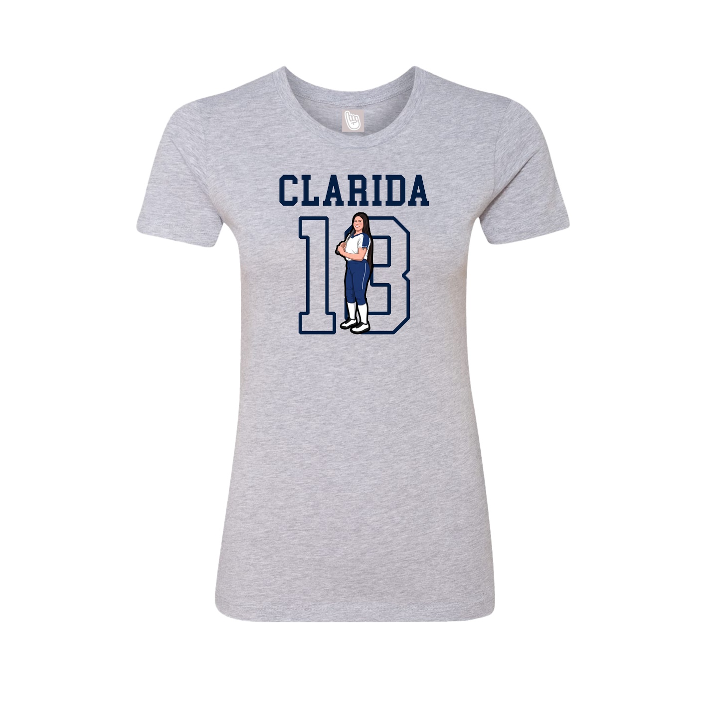 Fitted Women's Tee — Shirsey in Grey