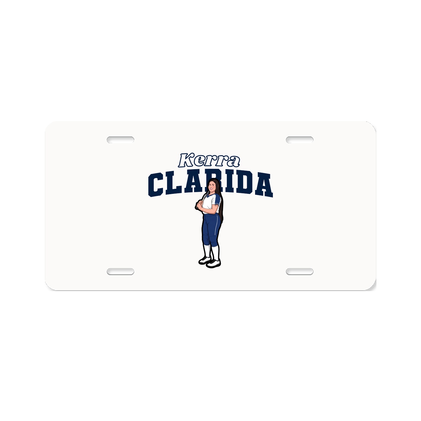 License Plate — Name Arch in Classic