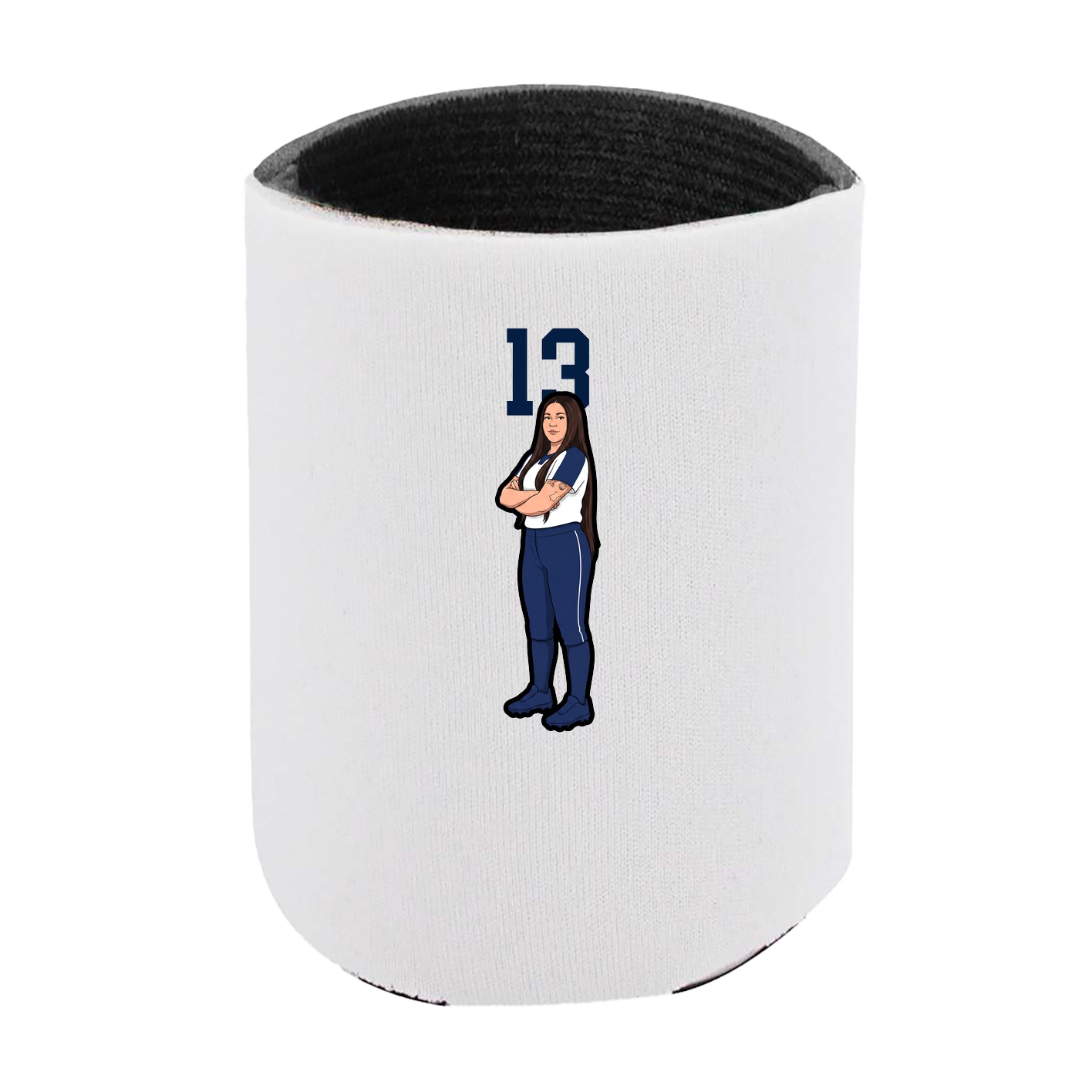 Can Holder — Number Top in White