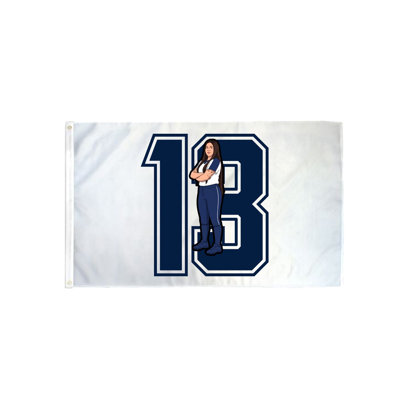 3x5 Flag — Number in Classic