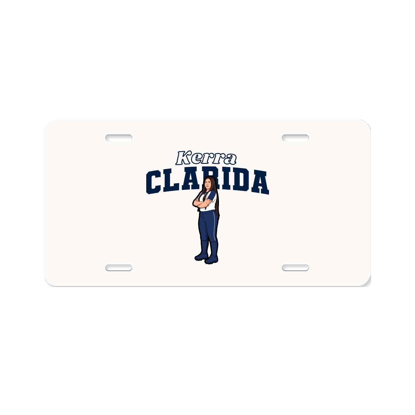 License Plate — Name Arch in Classic