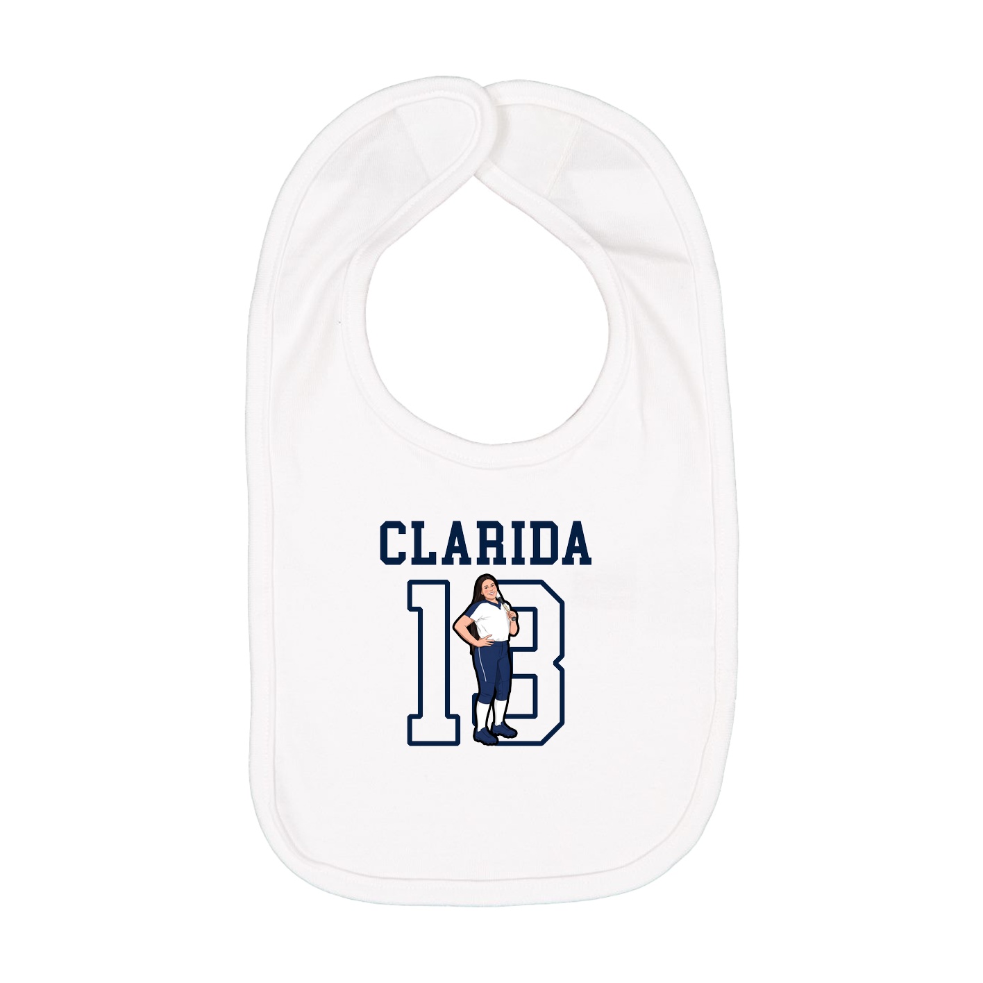 Infant Bib — Shirsey in White
