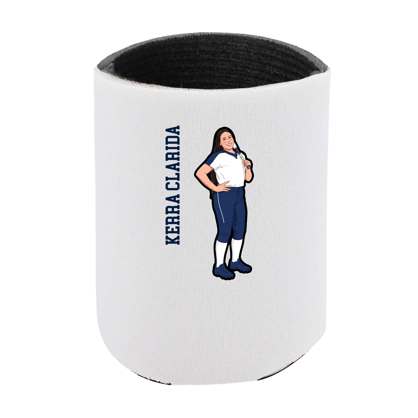 Can Holder — Name Vertical in White