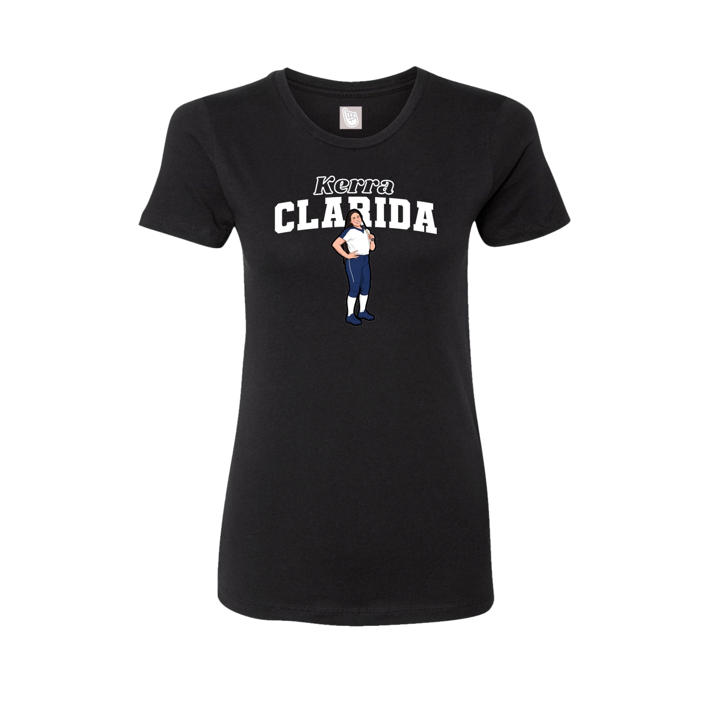 Womens Tee — Name Arch in Black