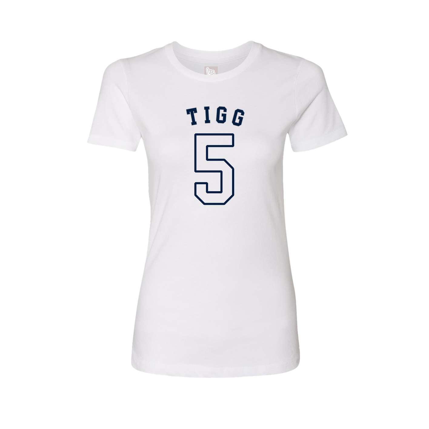 Fitted Women's Tee — Shirsey Arch in White