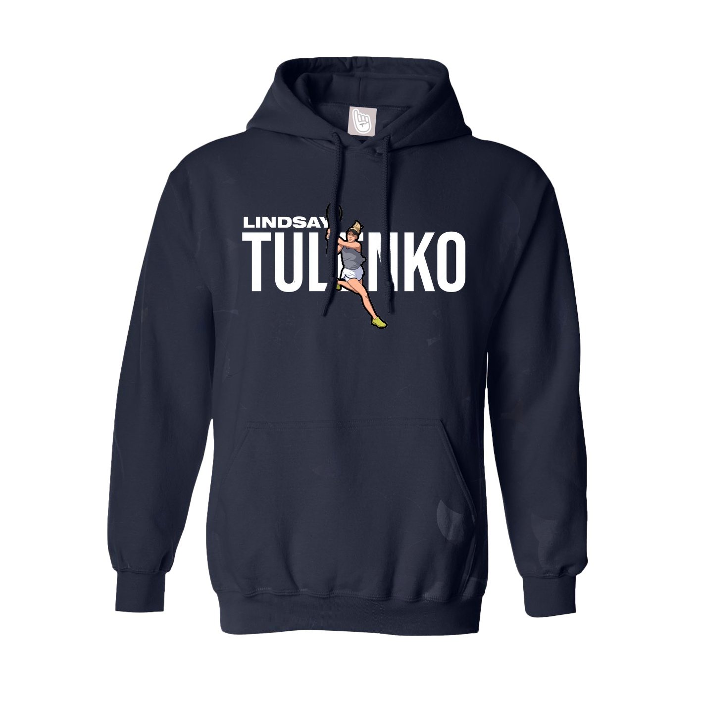 Youth Hoodie — Player Name in Navy