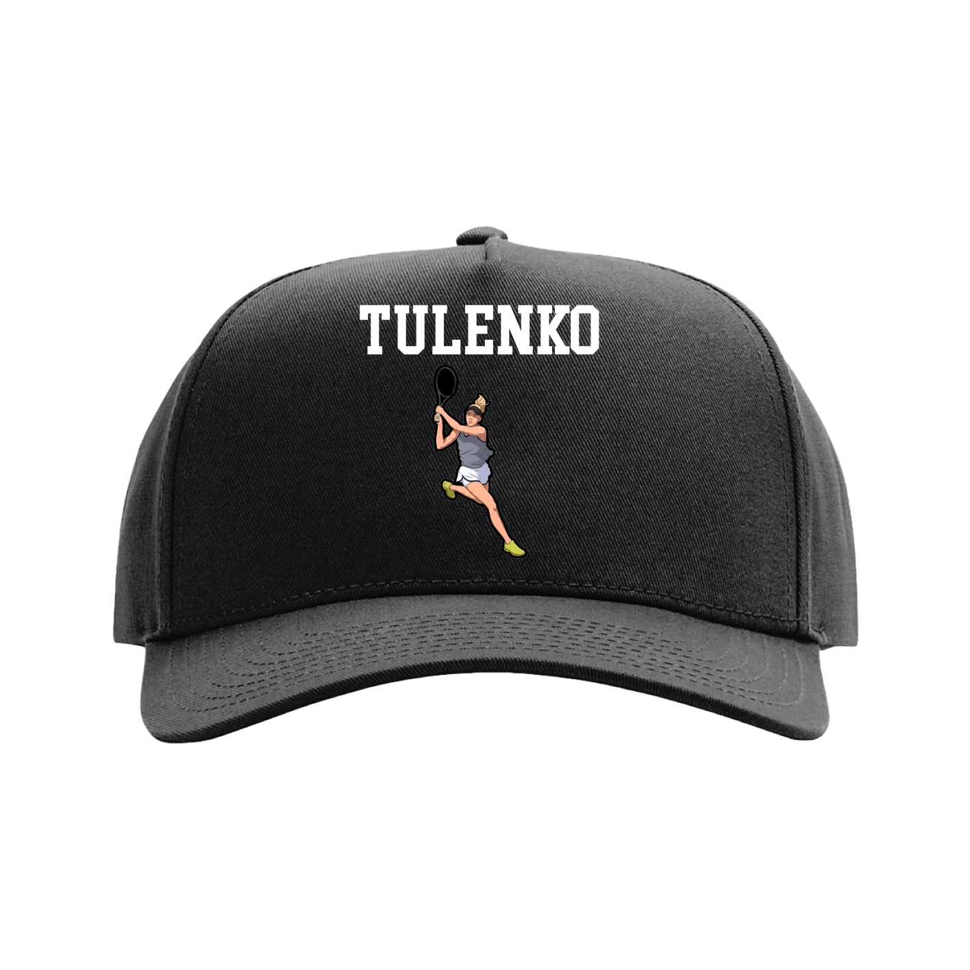 Full Fabric Five-Panel Champ Cap — Shirsey in Black