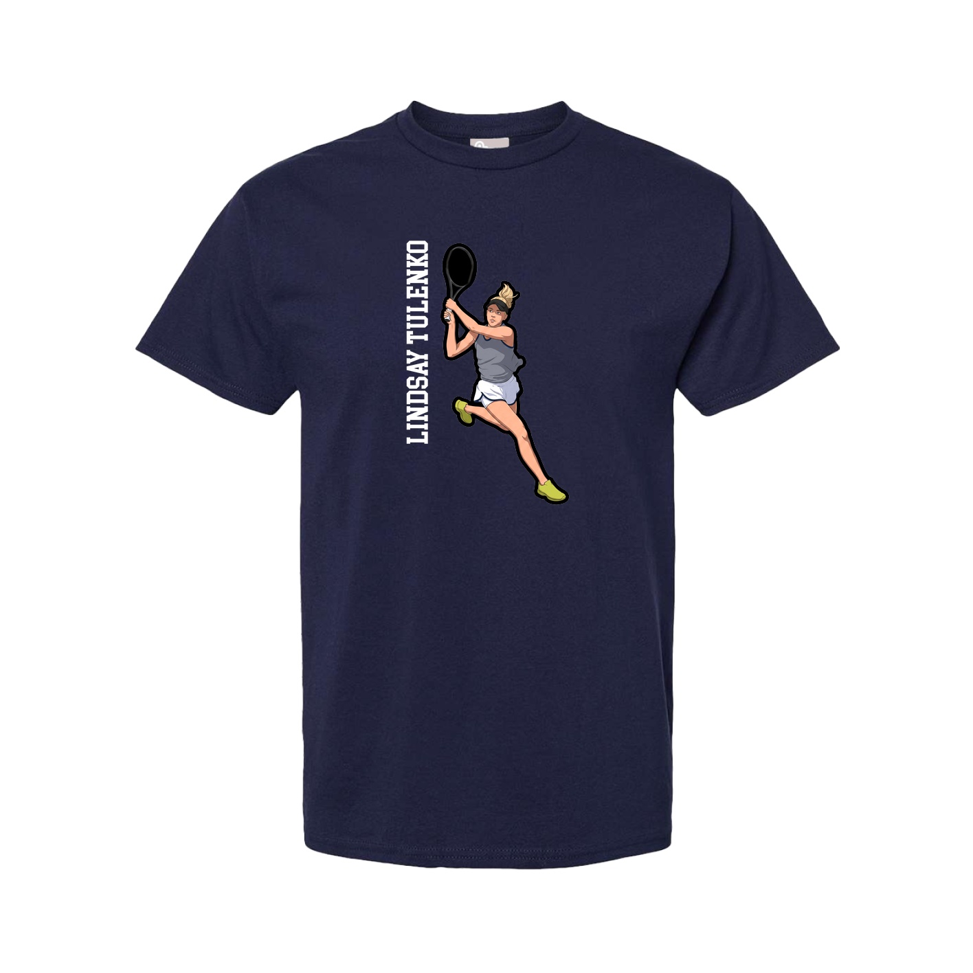 Youth Tee — Name Vertical in Navy