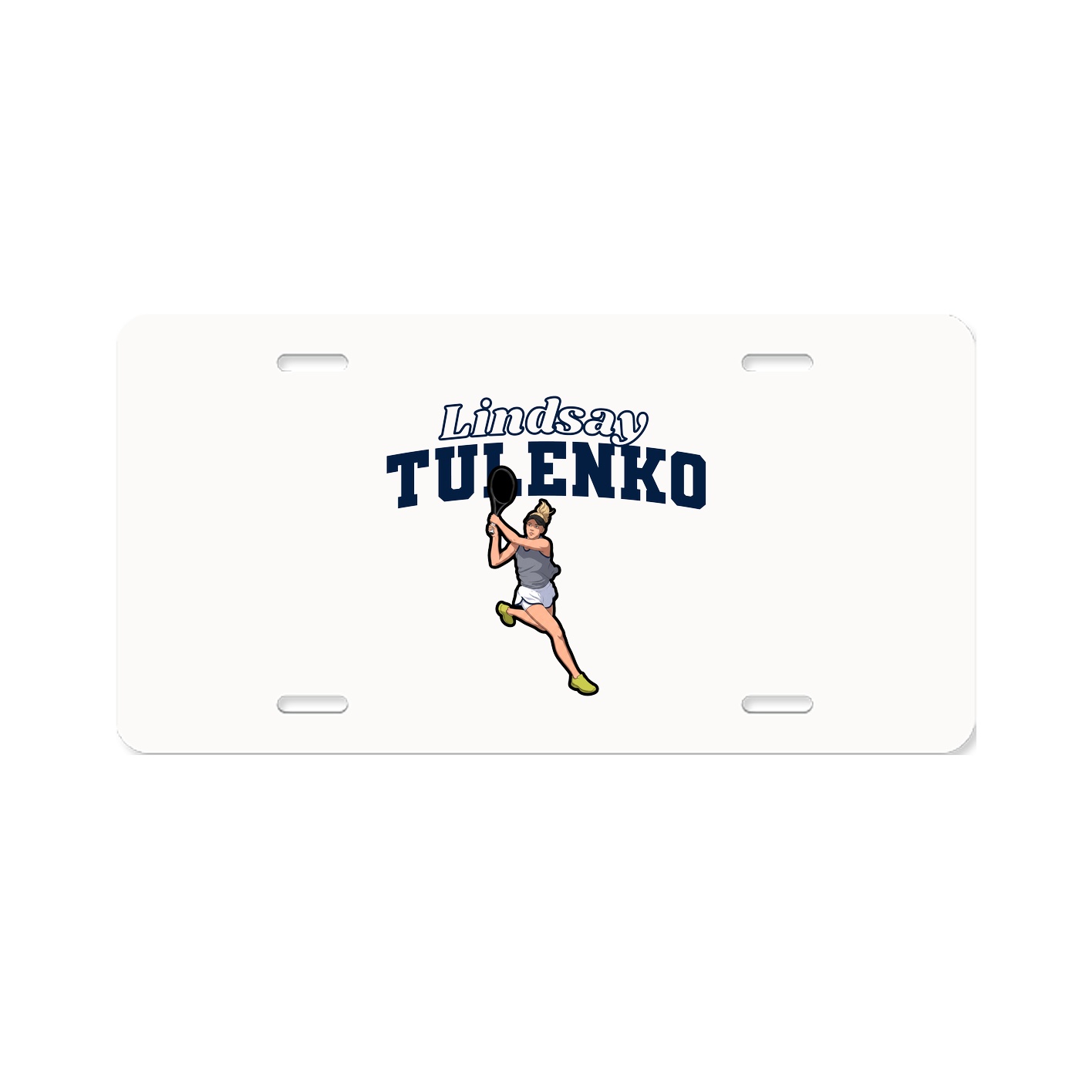 License Plate — Name Arch in Classic
