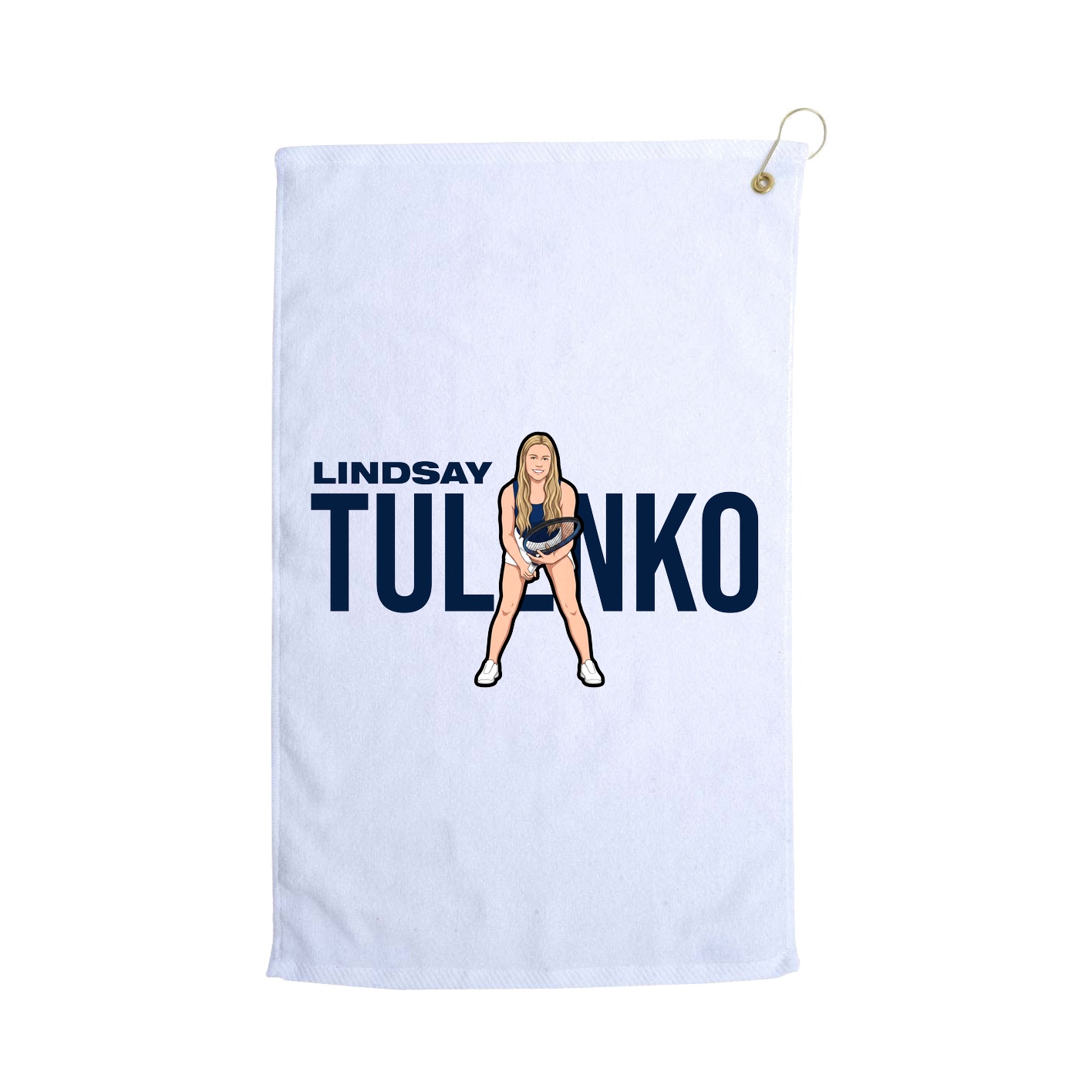 Golf Towel — Player Name in White