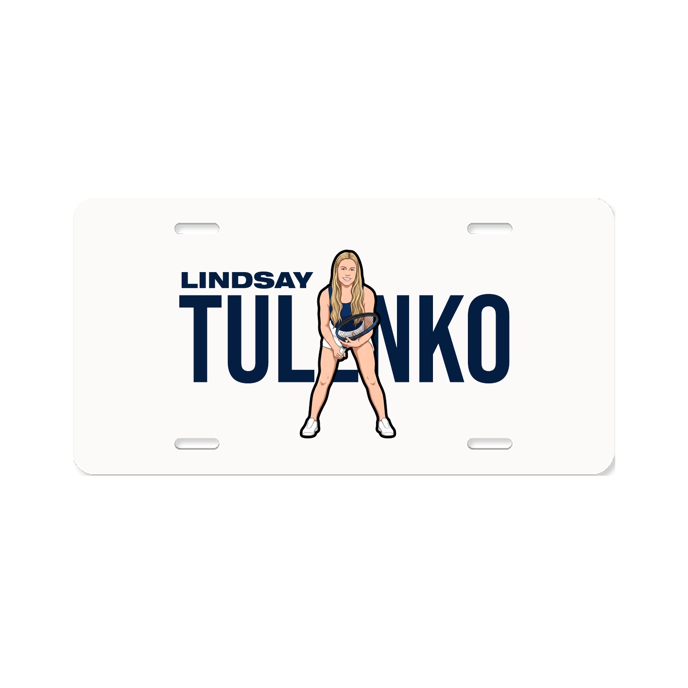 License Plate — Player Name in Classic