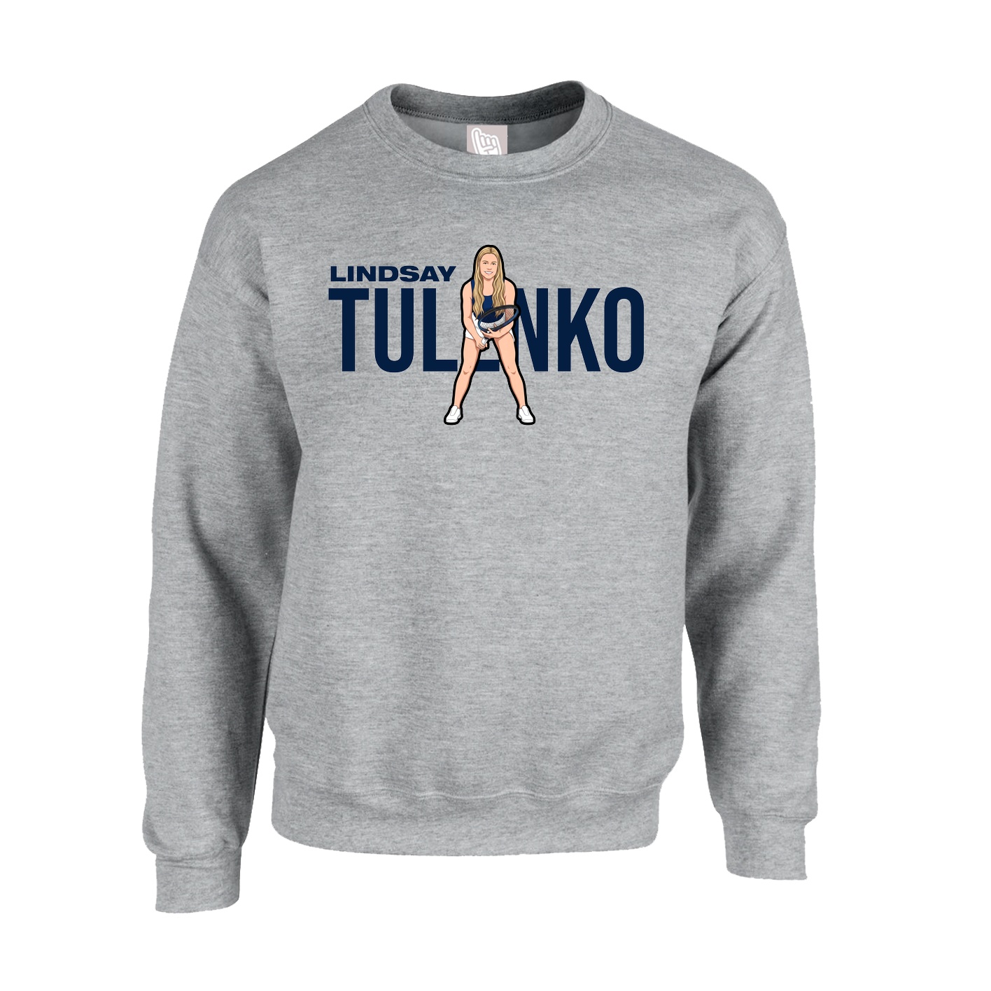 Fleece Crew — Player Name in Grey