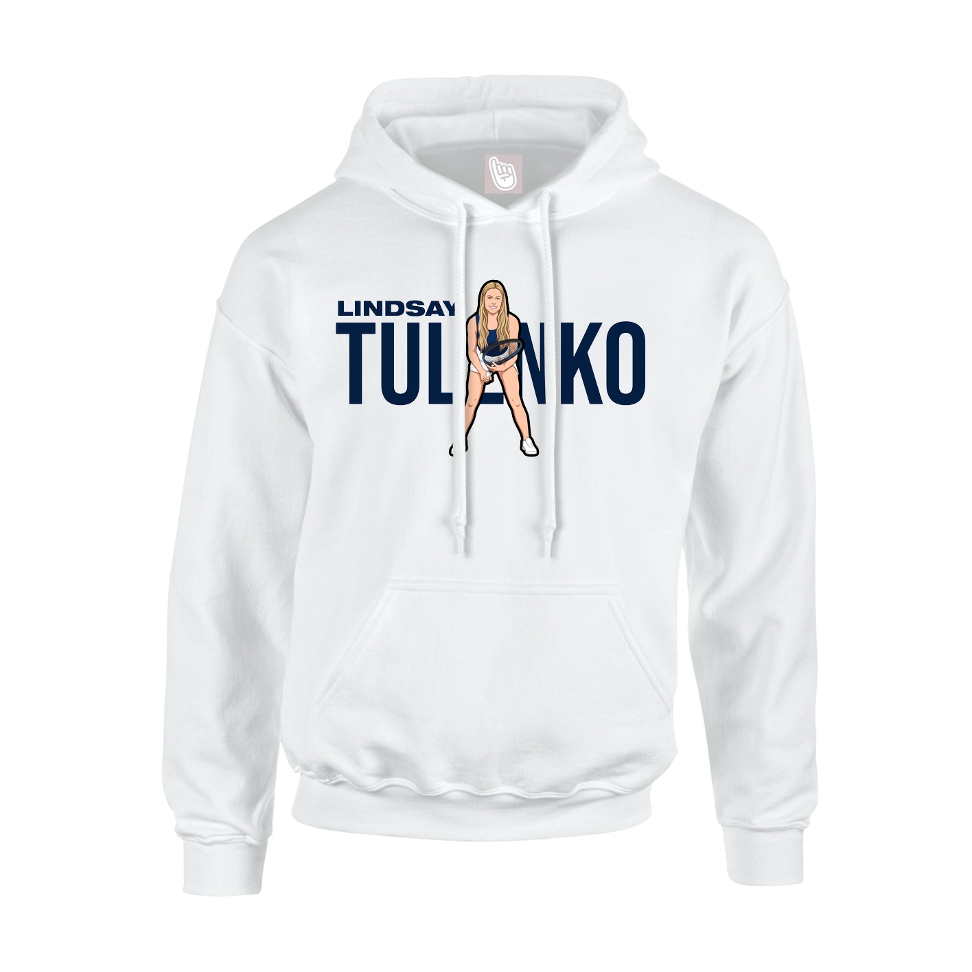 Youth Hoodie — Player Name in White