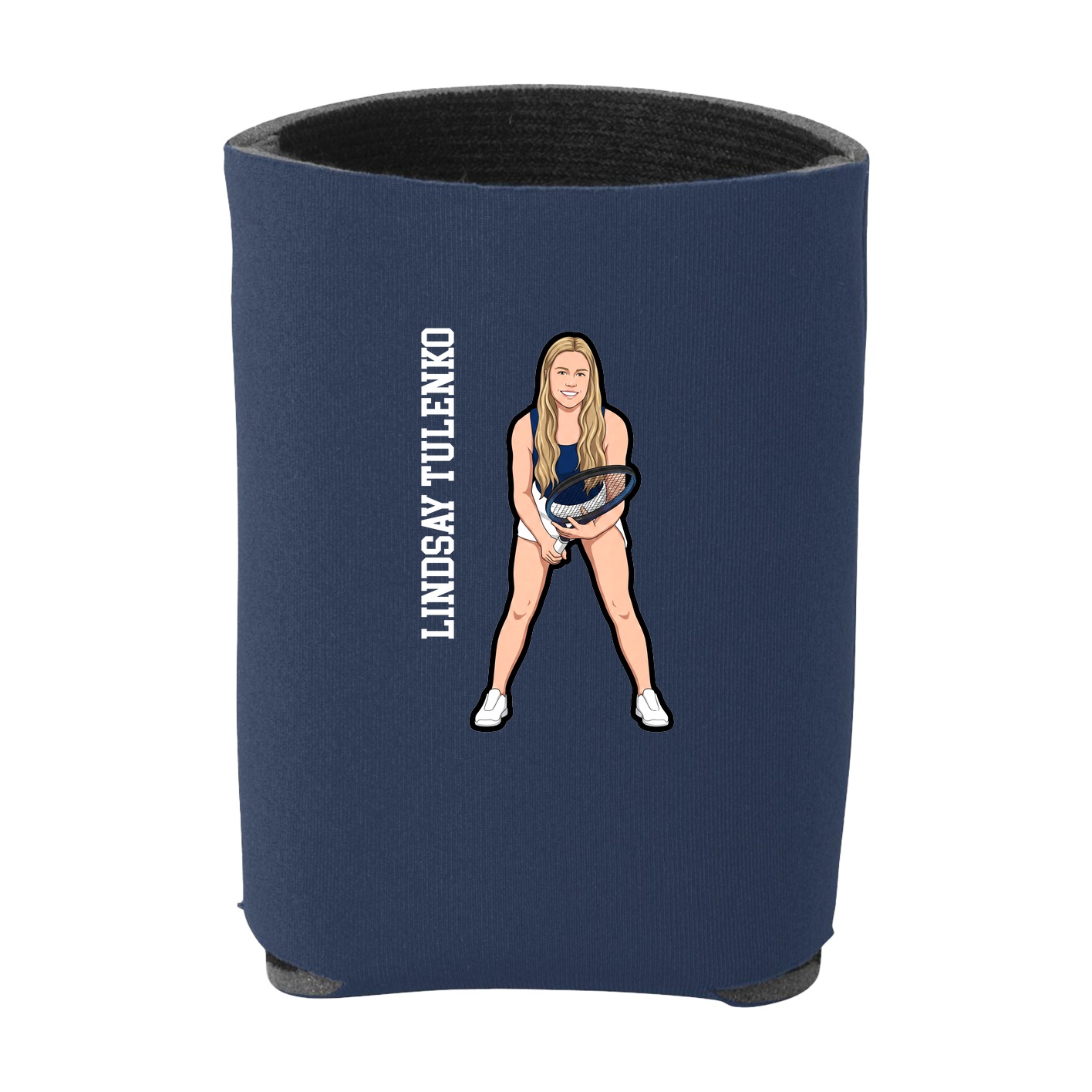 Can Holder — Name Vertical in Navy