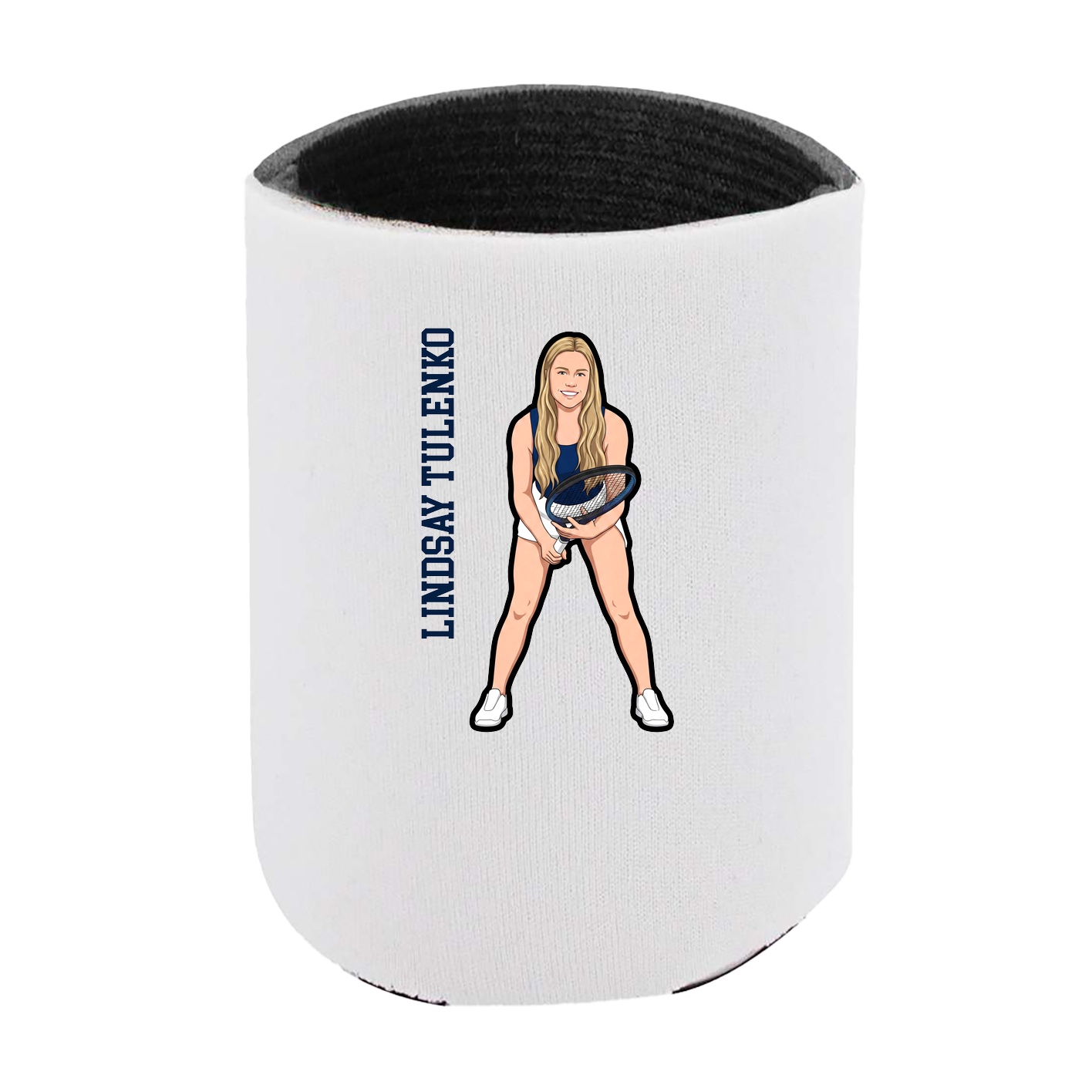 Can Holder — Name Vertical in White