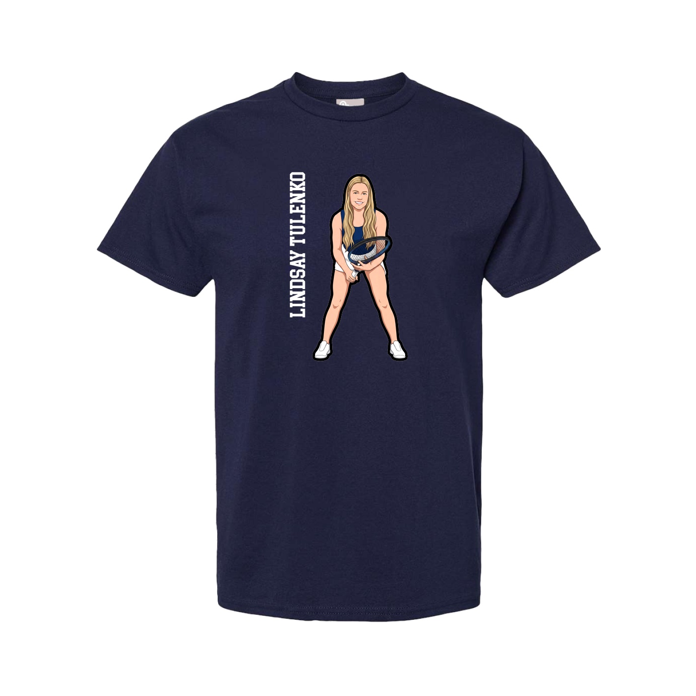 Youth Tee — Name Vertical in Navy