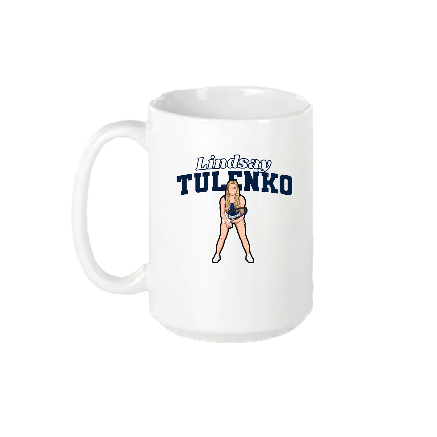 15oz Coffee Mug — Name Arch in White
