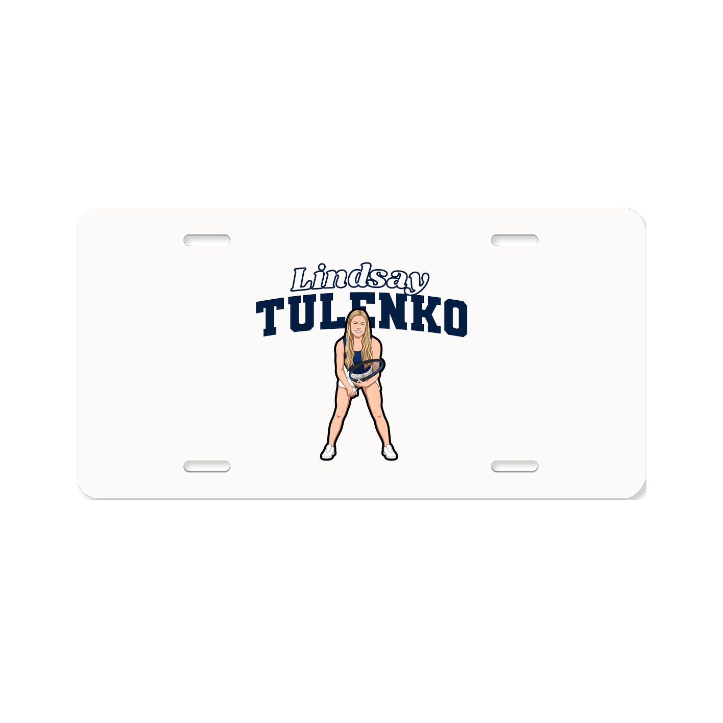 License Plate — Name Arch in Classic