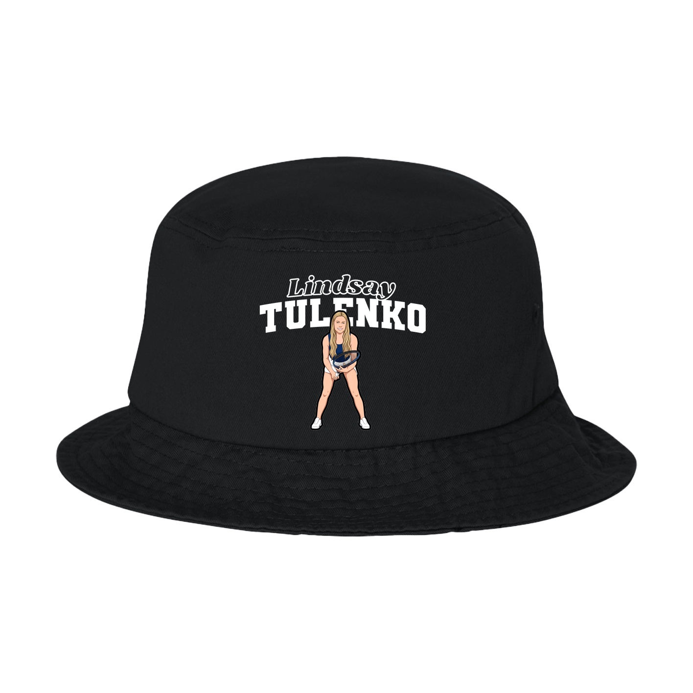 Bucket Cap — Name Arch in Black