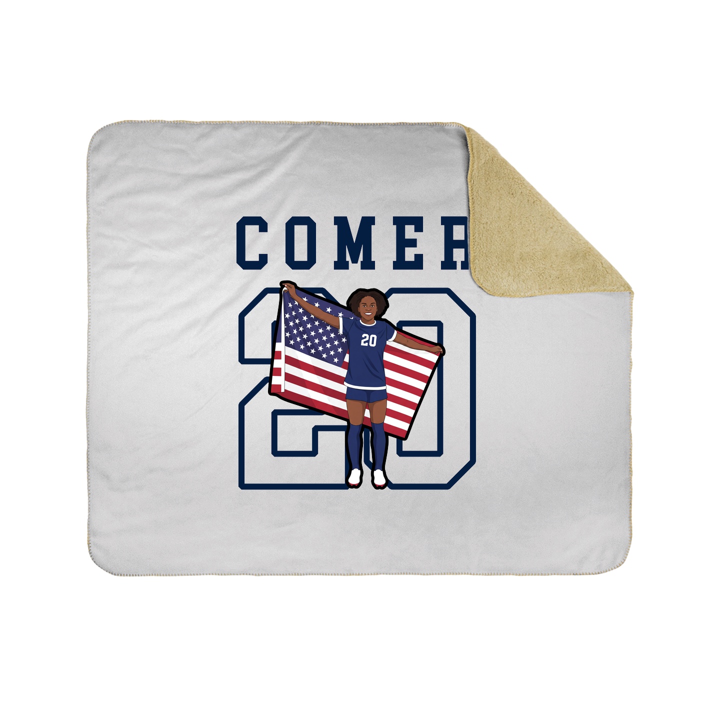 Throw Blanket — Shirsey in White