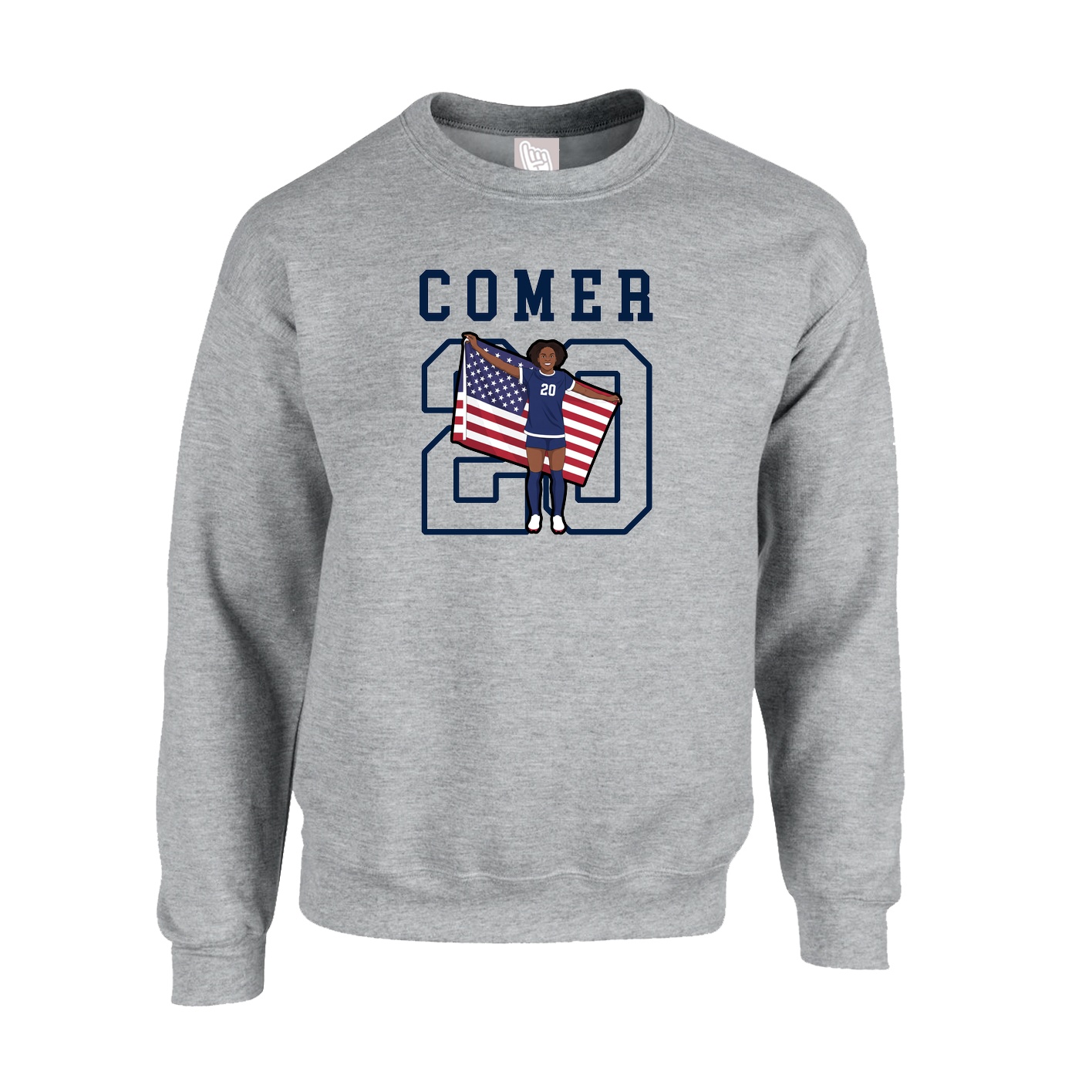 Fleece Crew — Shirsey in Grey
