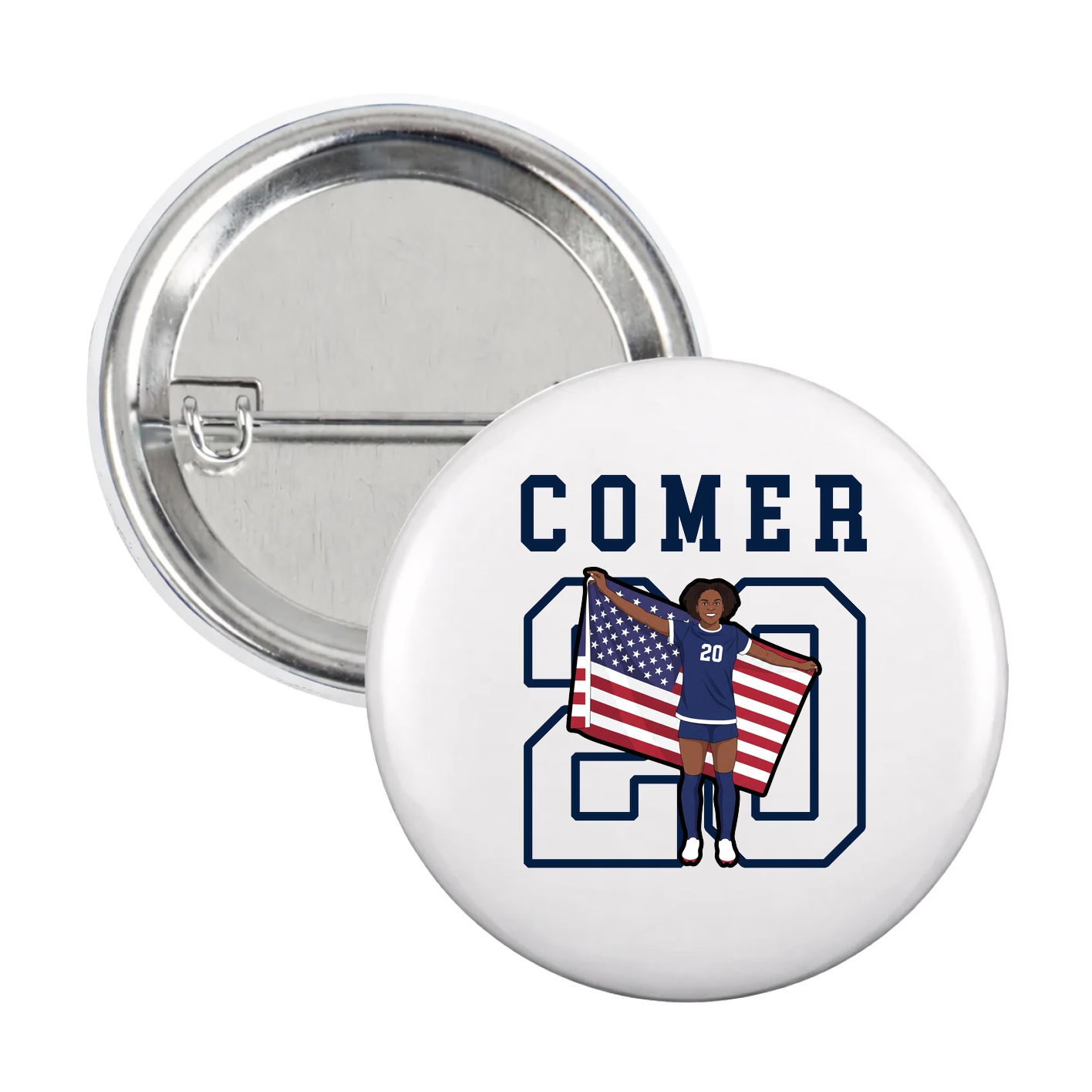 Game Day Button — Shirsey in White