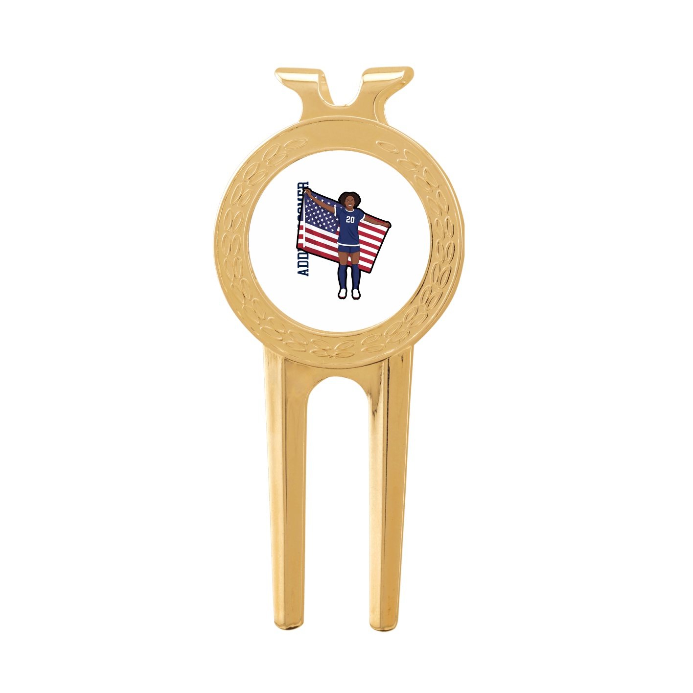 Divot Tool with Ball Marker — Name Vertical in Classic