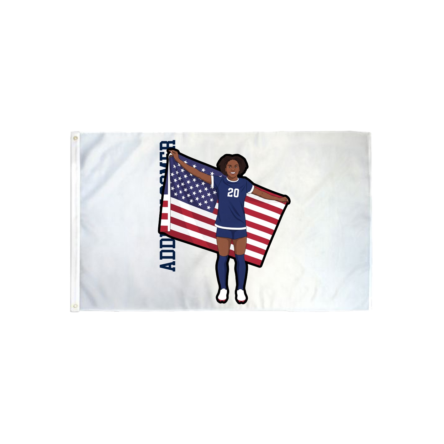 3x5 Flag — Name Vertical in Classic