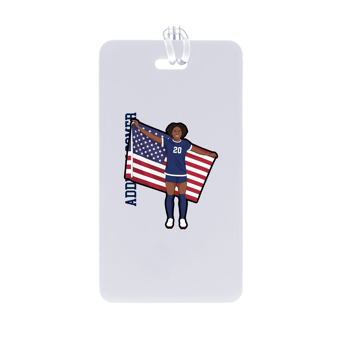 Bag Tag — Name Vertical in Classic