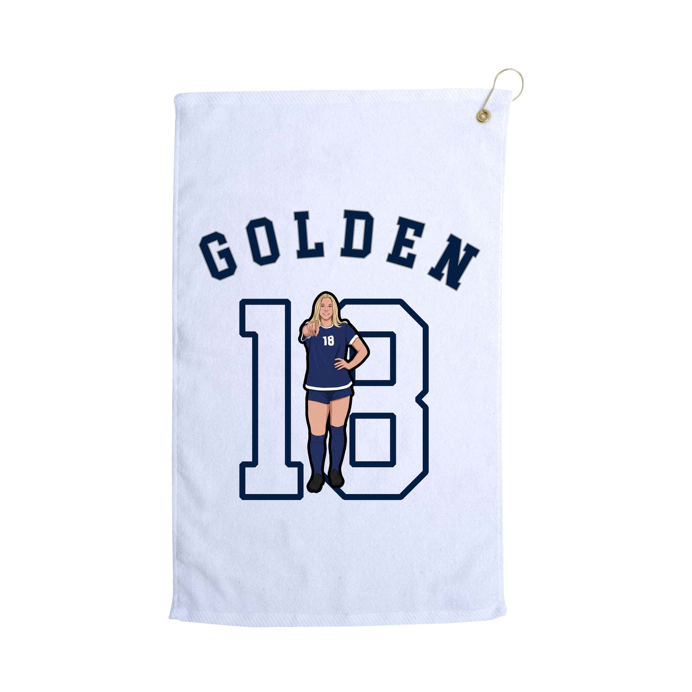Golf Towel — Shirsey Arch in White