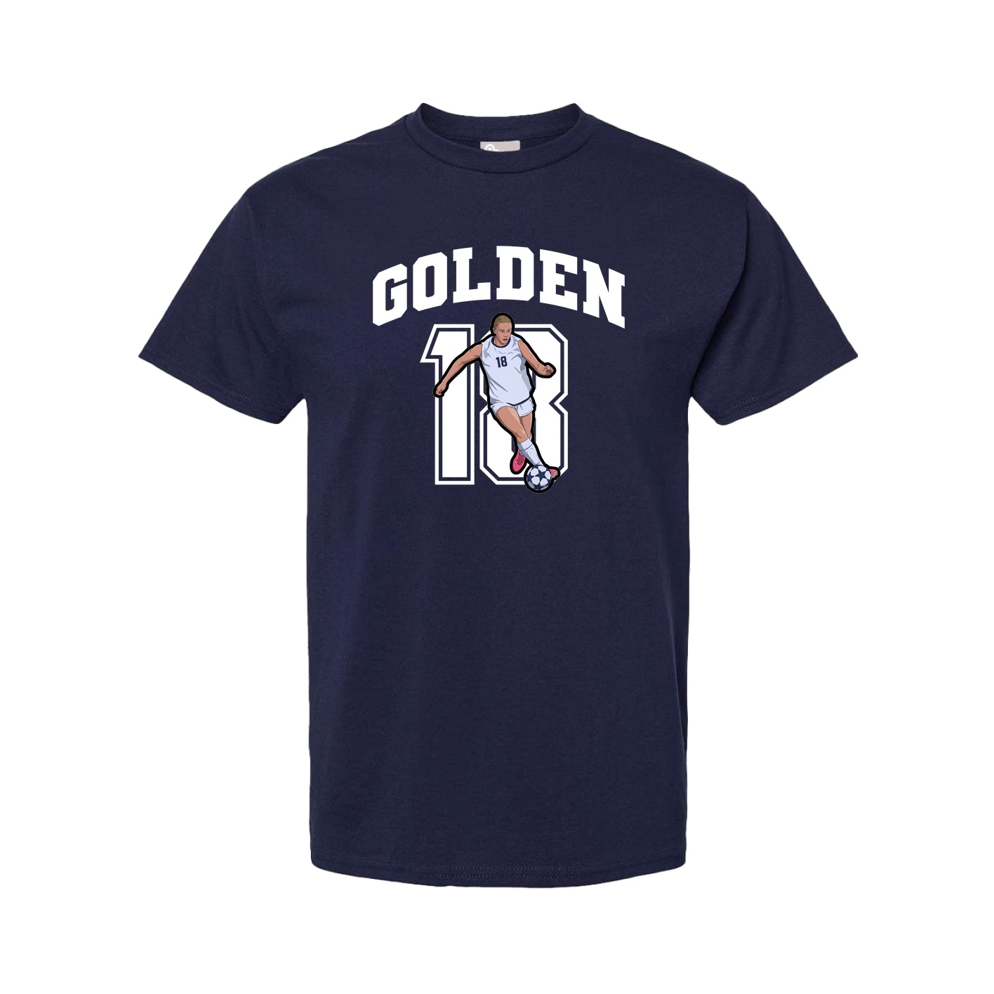 Youth Tee — Number in Navy