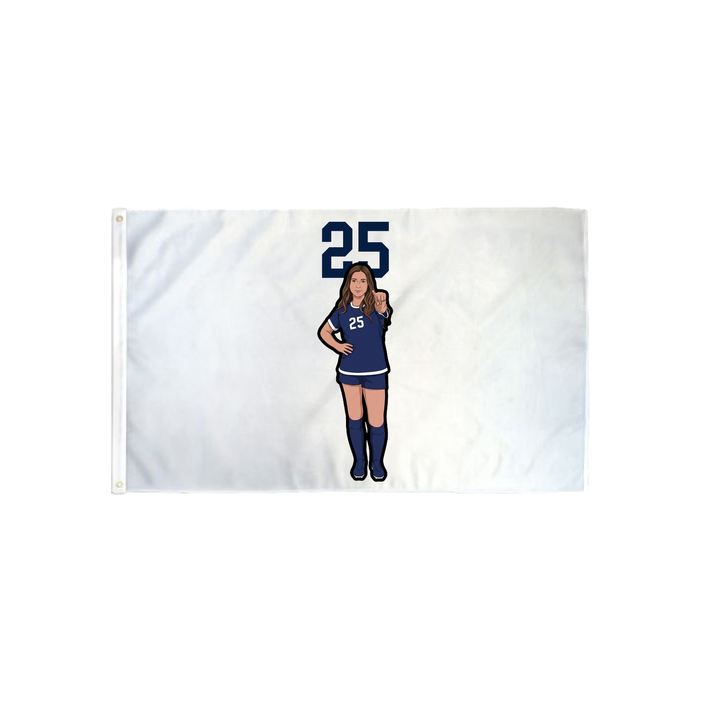 3x5 Flag — Number Top in Classic