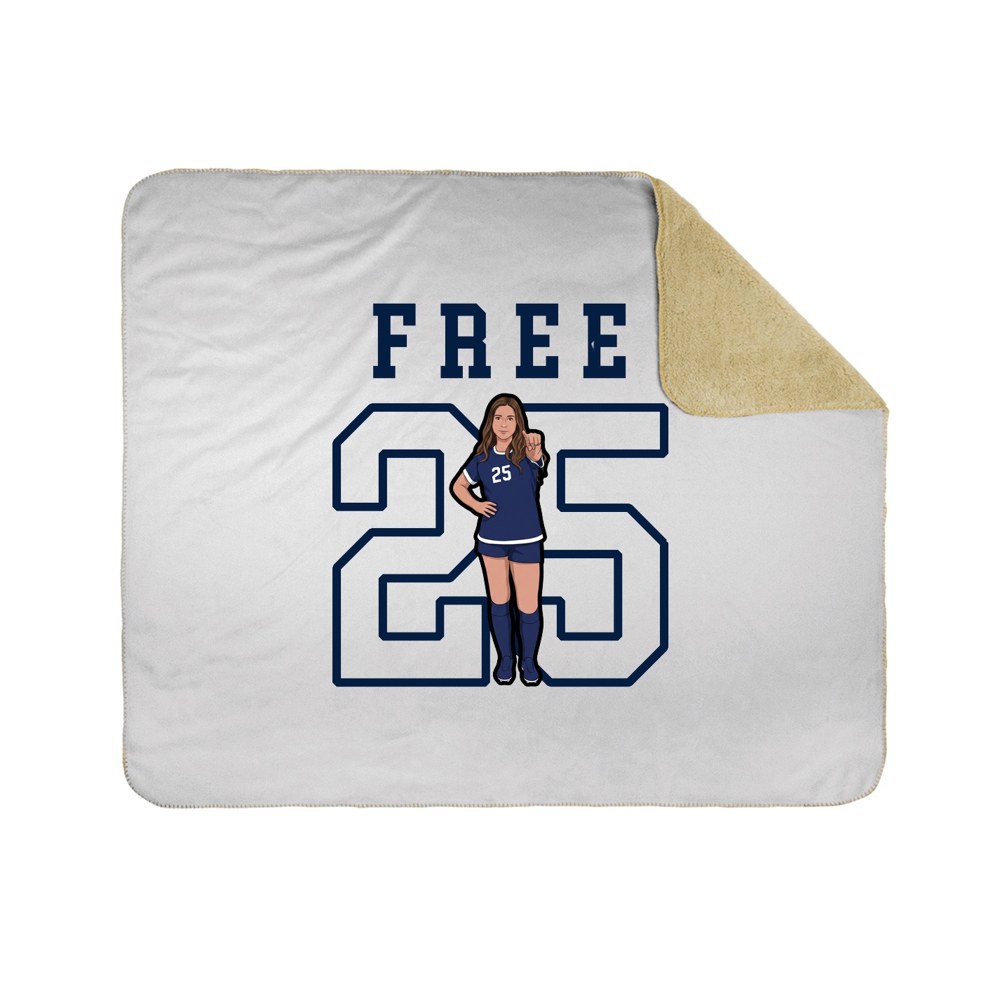 Throw Blanket — Shirsey in White