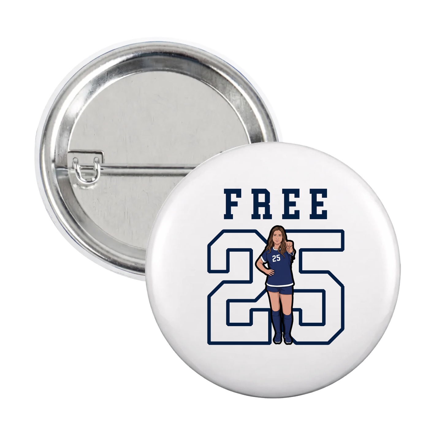 Game Day Button — Shirsey in White