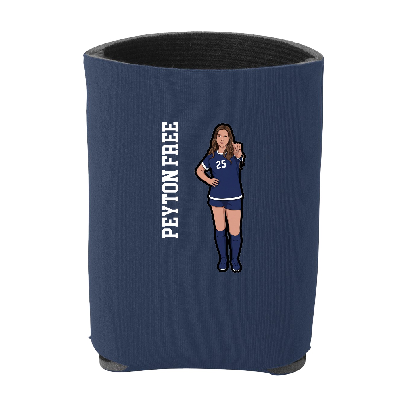 Can Holder — Name Vertical in Navy