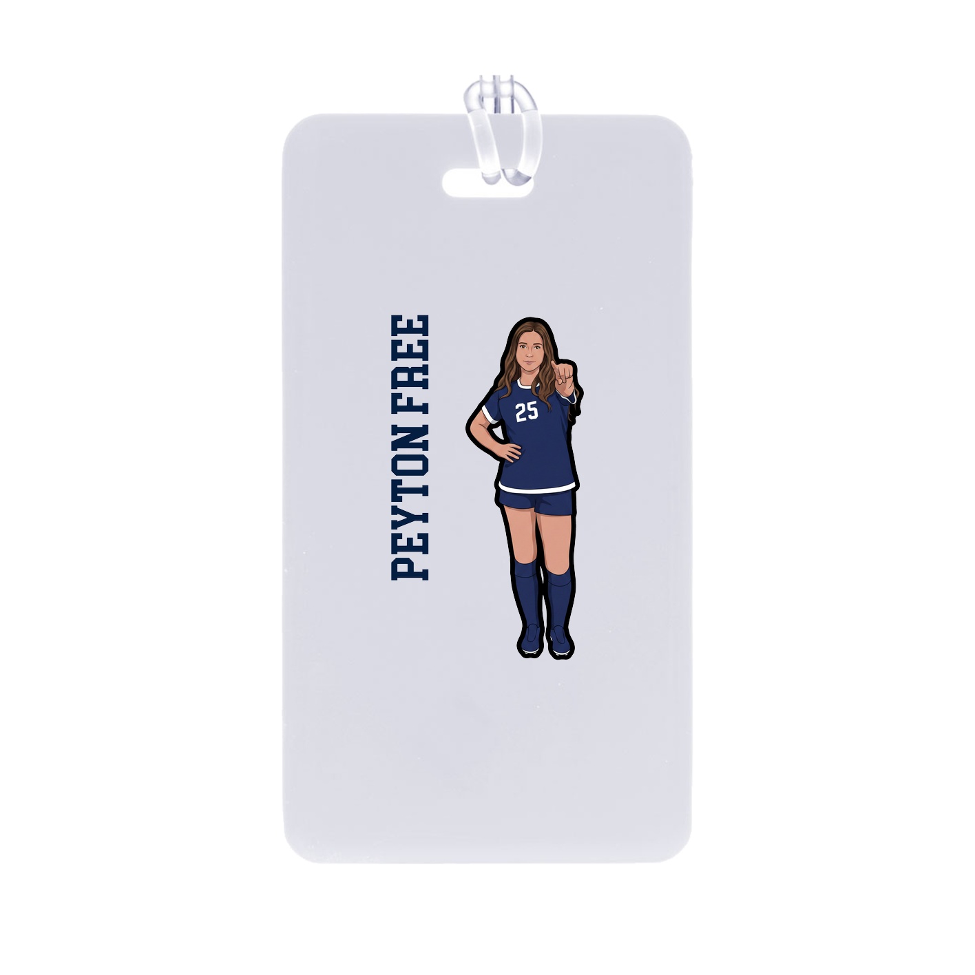 Bag Tag — Name Vertical in Classic