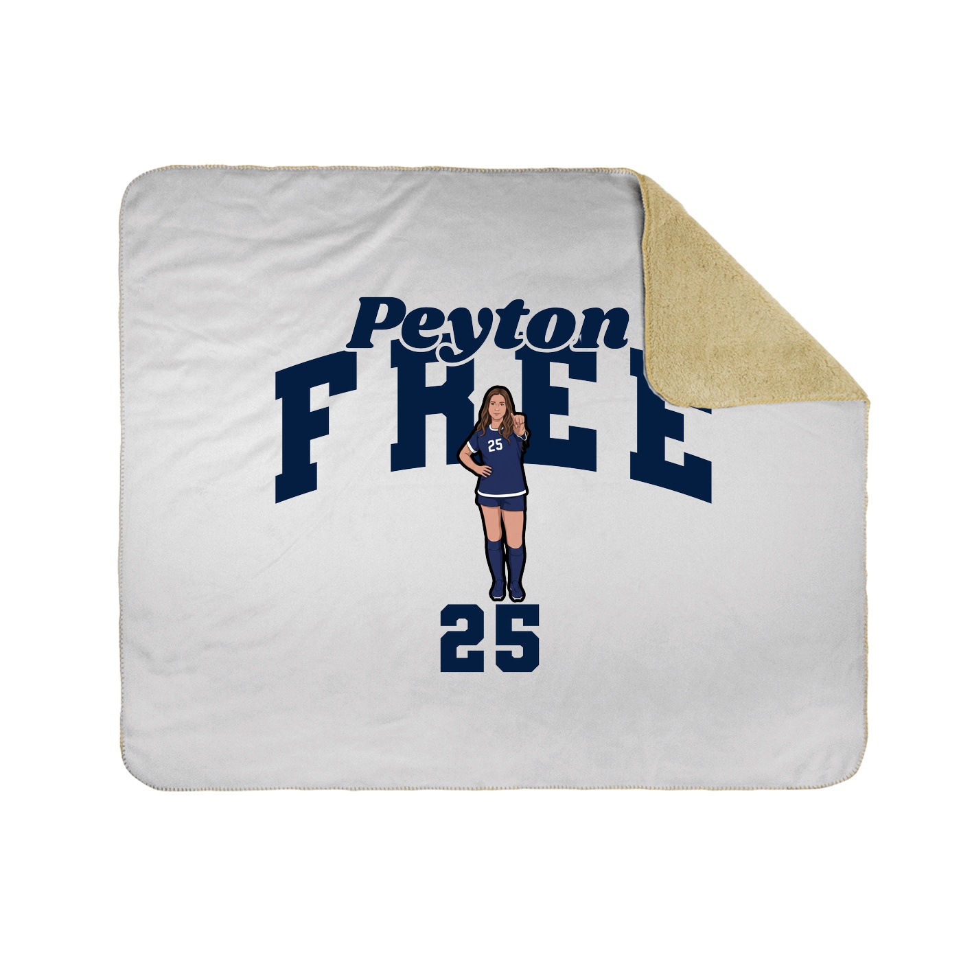 Throw Blanket — Signature Arch in White