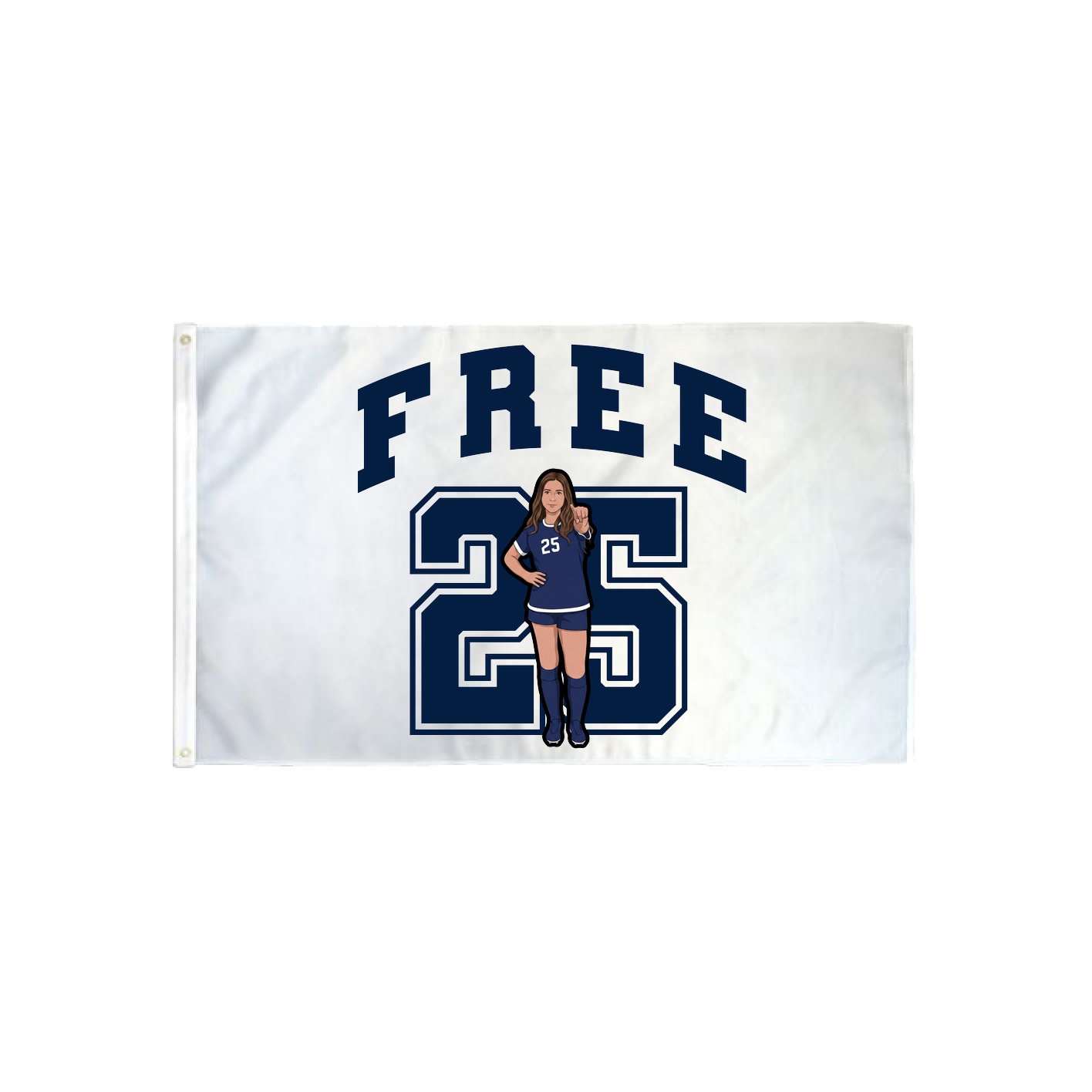 3x5 Flag — Number in Classic