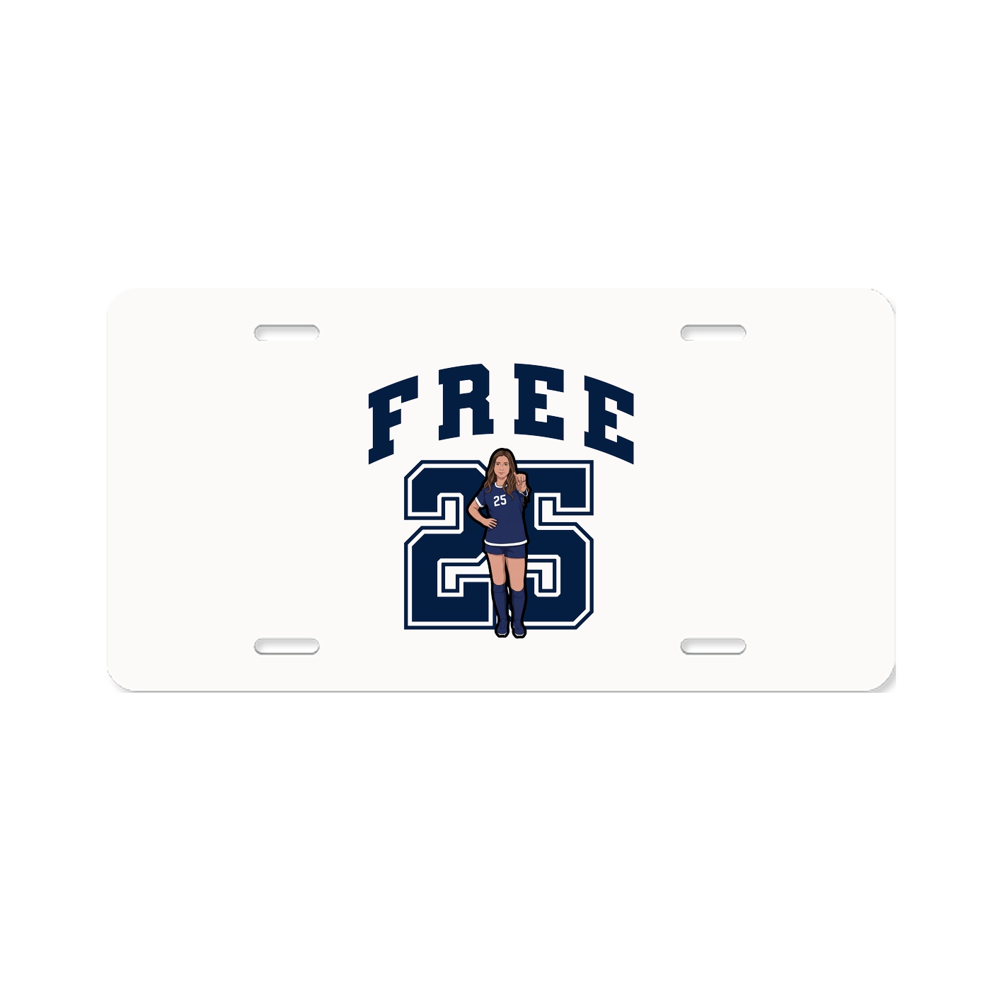 License Plate — Number in Classic