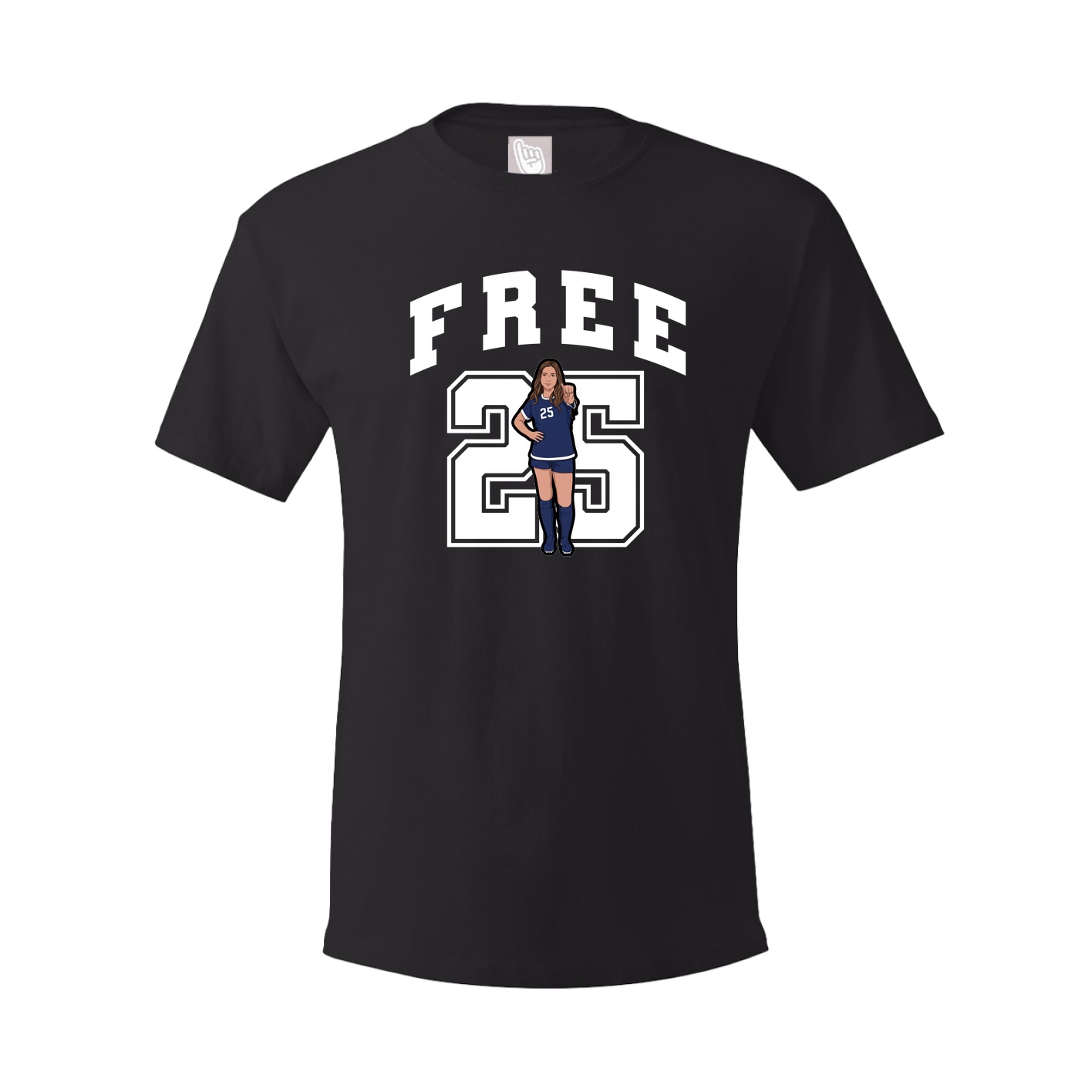 Youth Tee — Number in Black