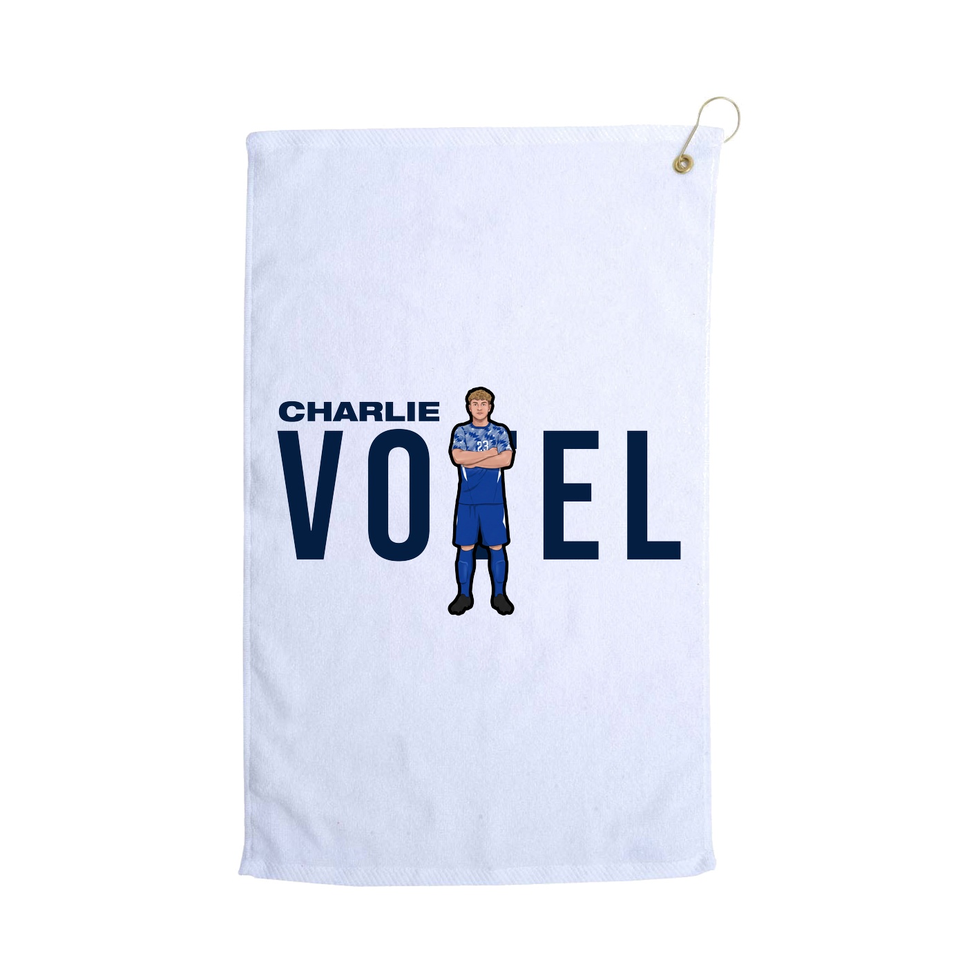Golf Towel — Player Name in White