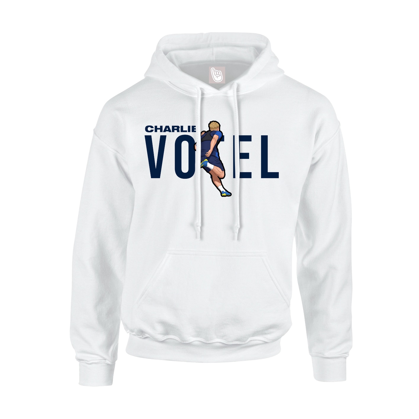Youth Hoodie — Player Name in White