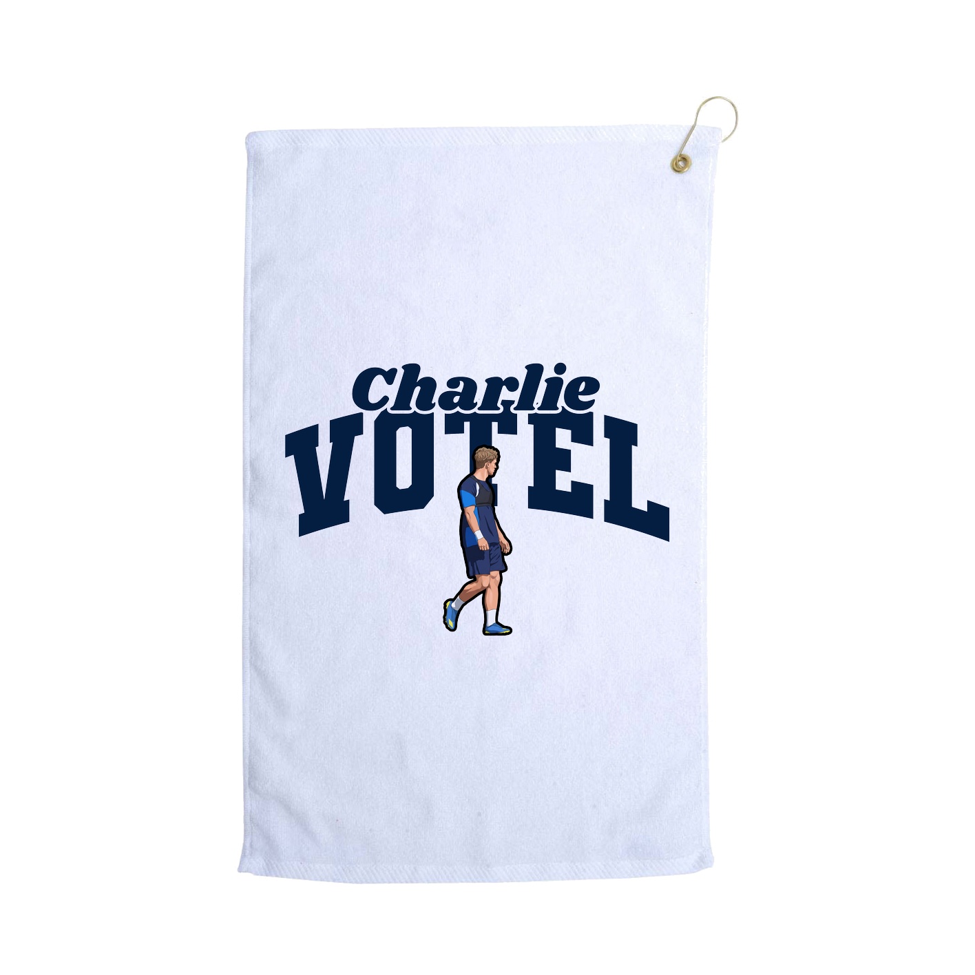 Golf Towel — Signature Arch in White