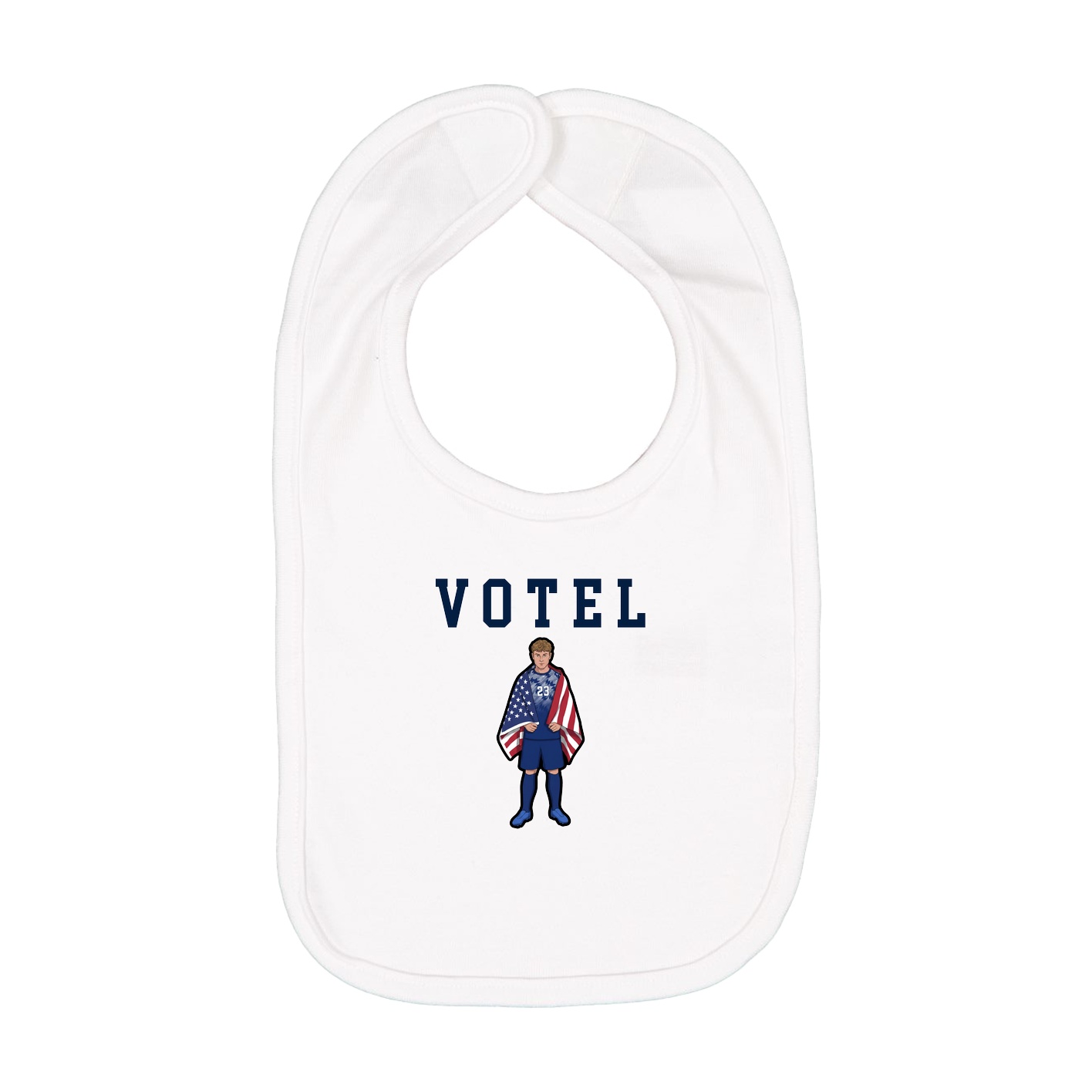 Infant Bib — Shirsey in White
