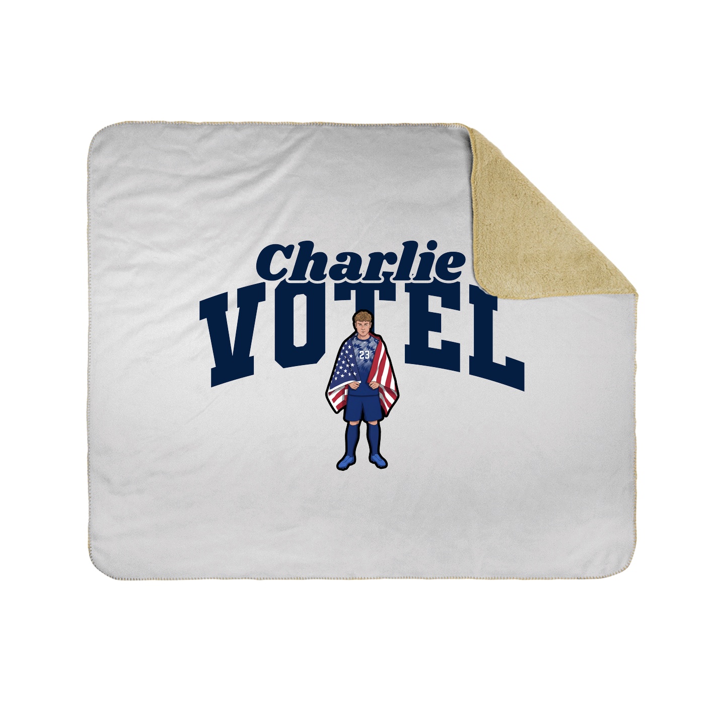 Throw Blanket — Signature Arch in White