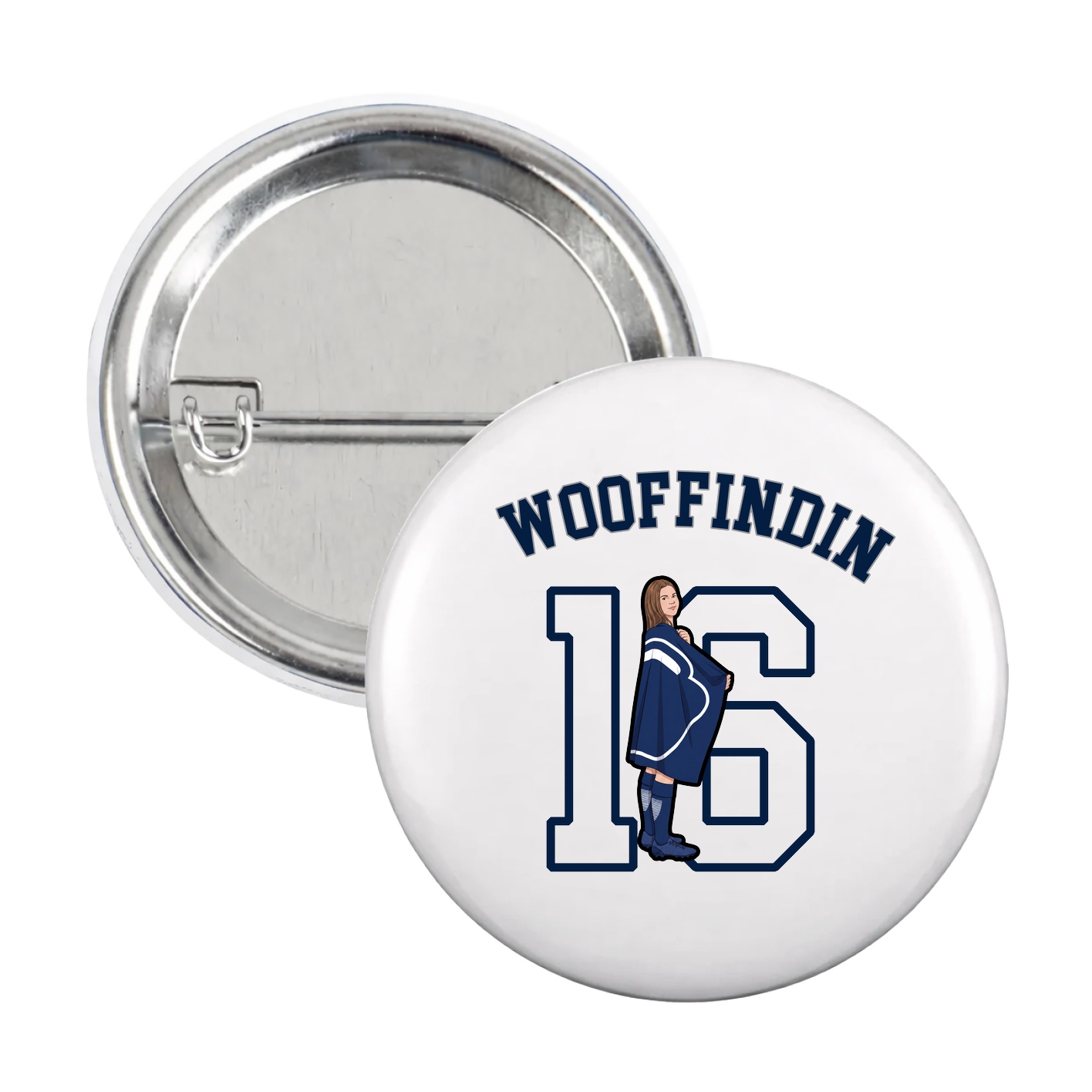 Game Day Button — Shirsey Arch in White