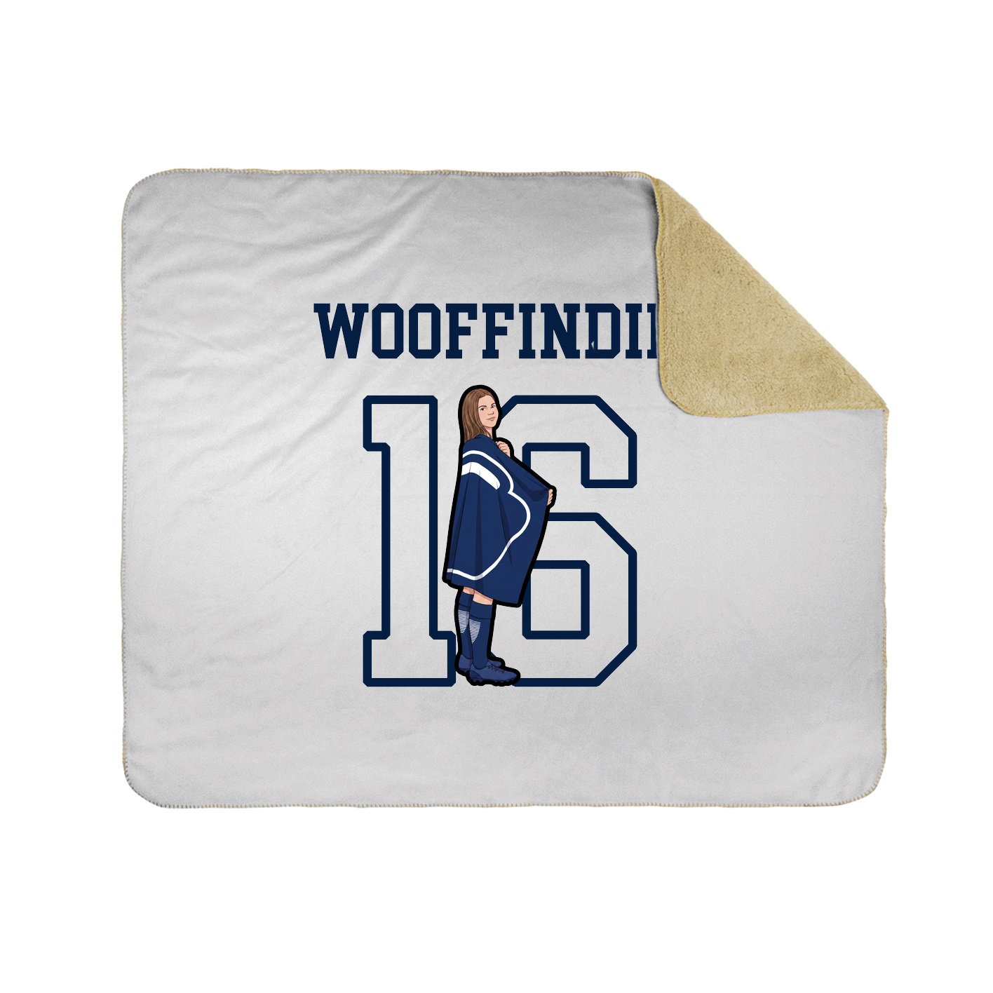 Throw Blanket — Shirsey in White