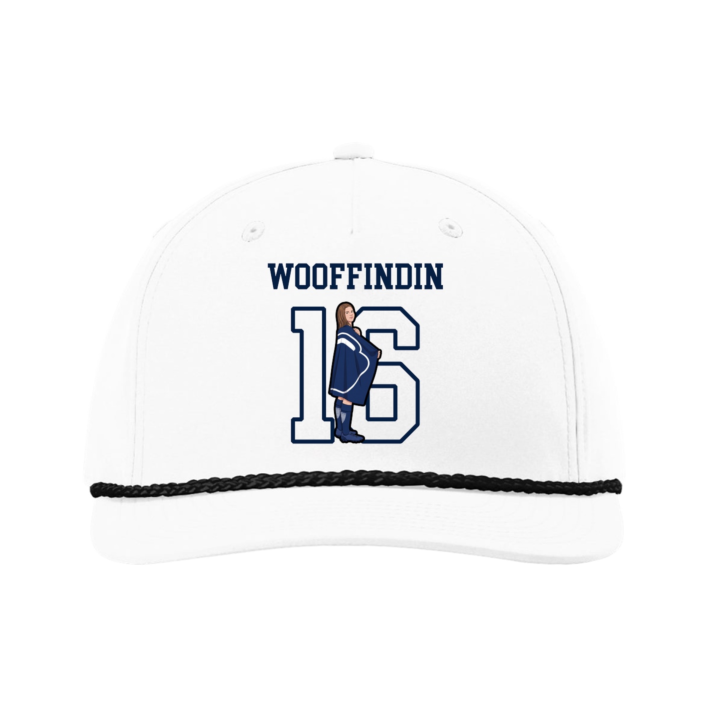 Five-Panel Classic Rope Cap — Shirsey in White