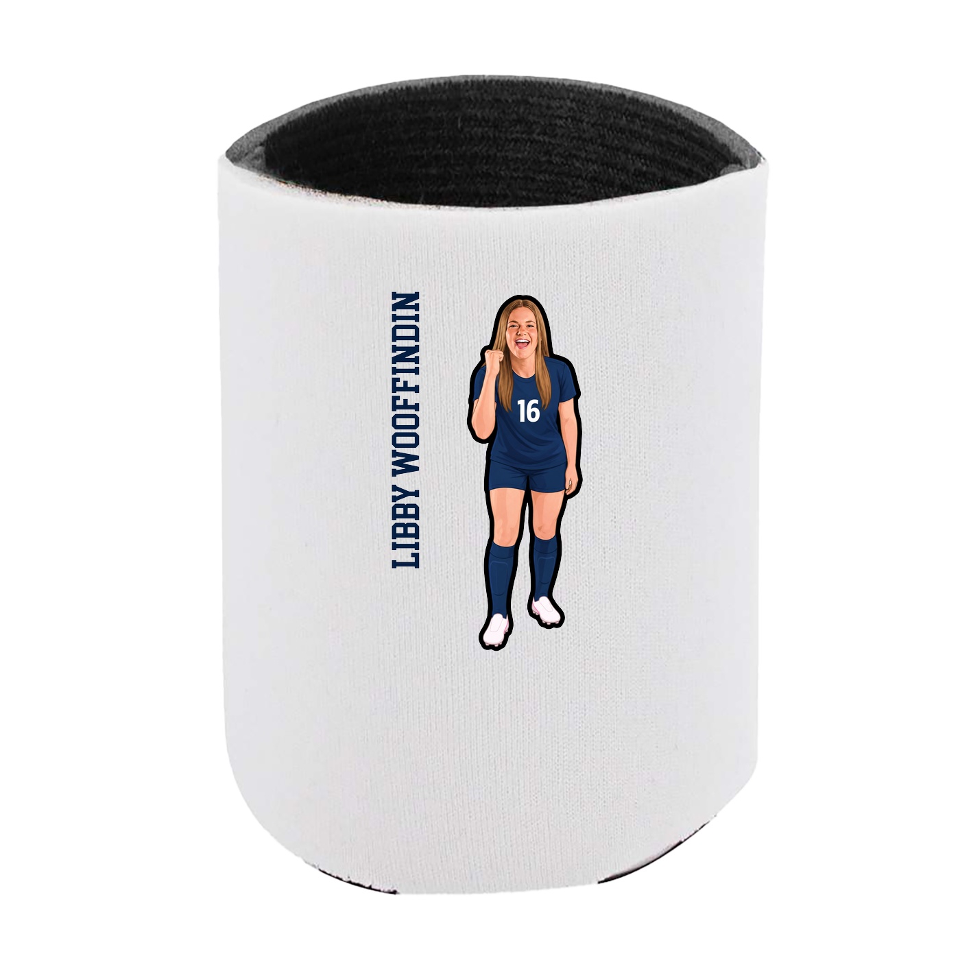 Can Holder — Name Vertical in White