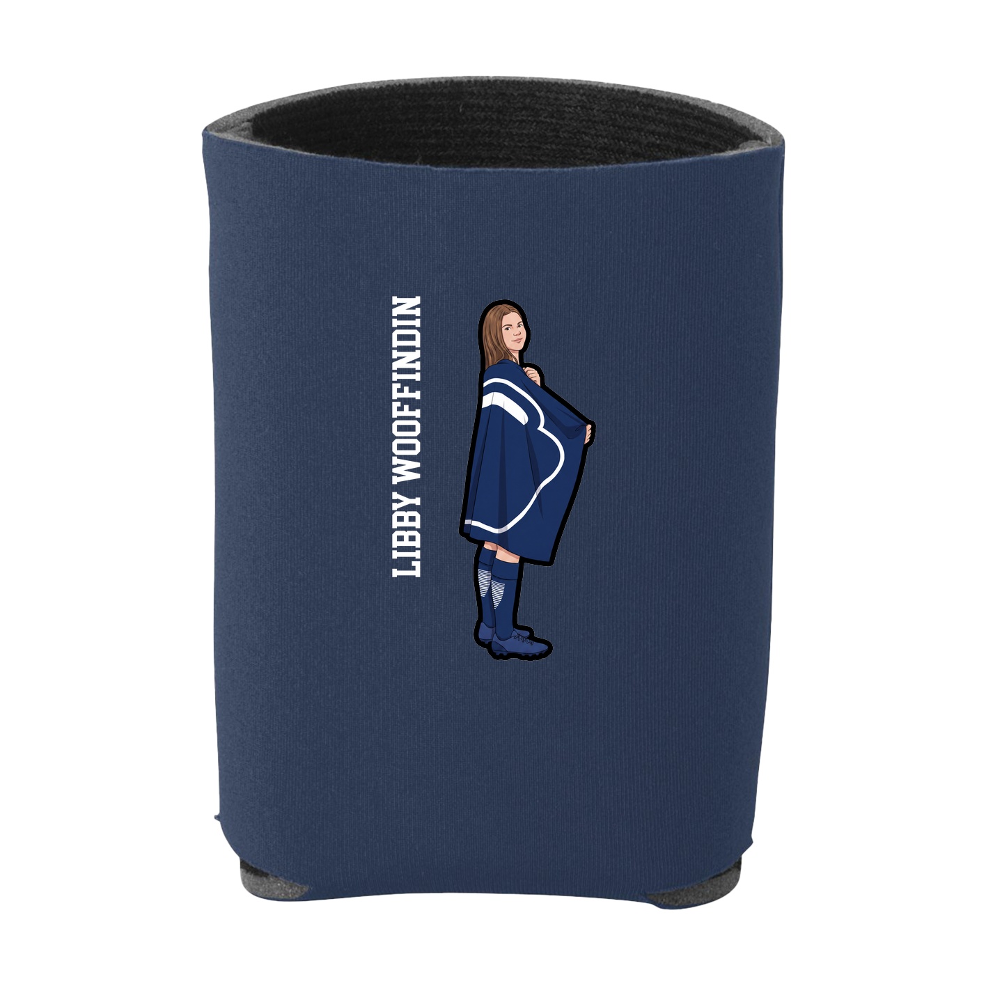 Can Holder — Name Vertical in Navy